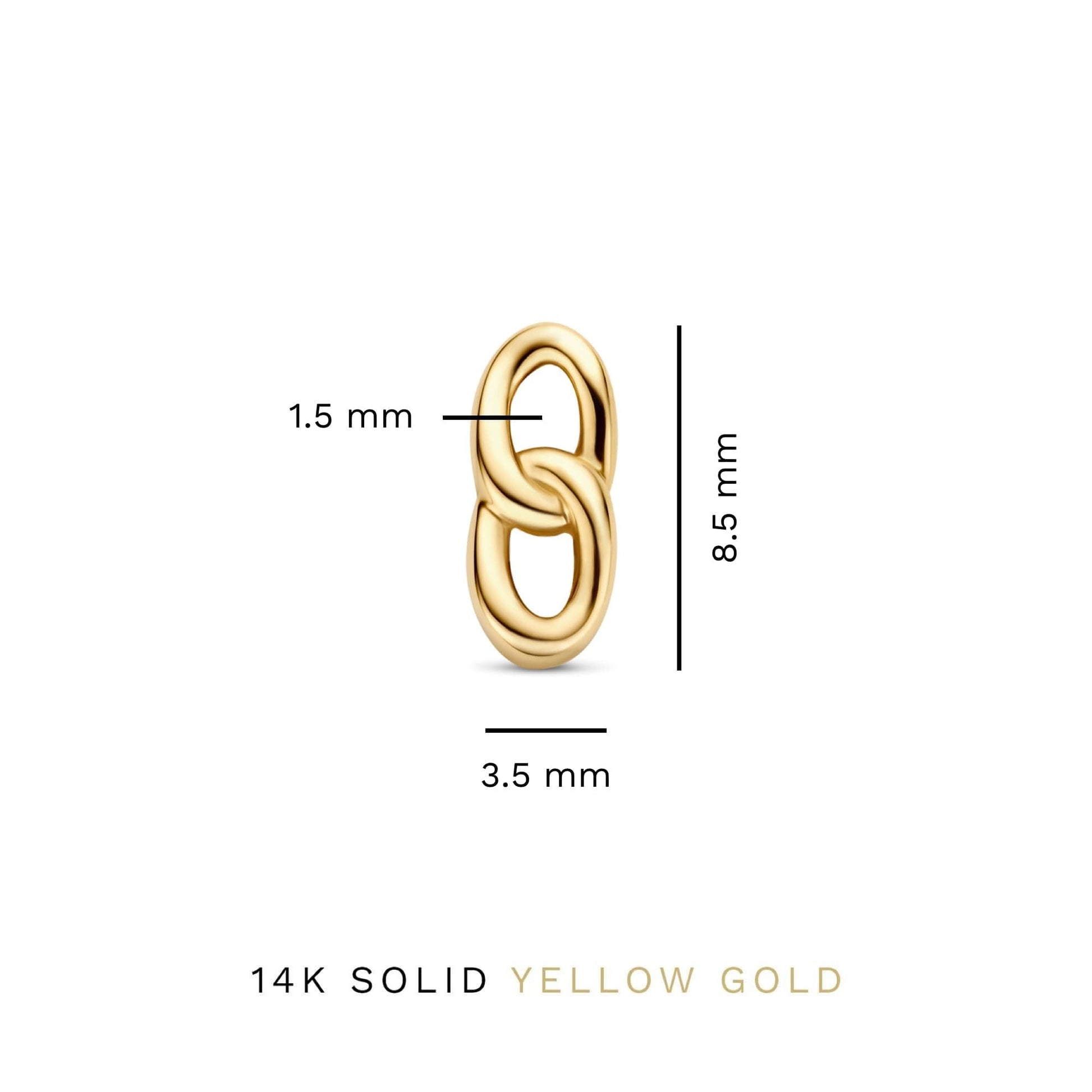 Le Marais Règine 14 karat gold ear studs with chains -  - Isabel Bernard