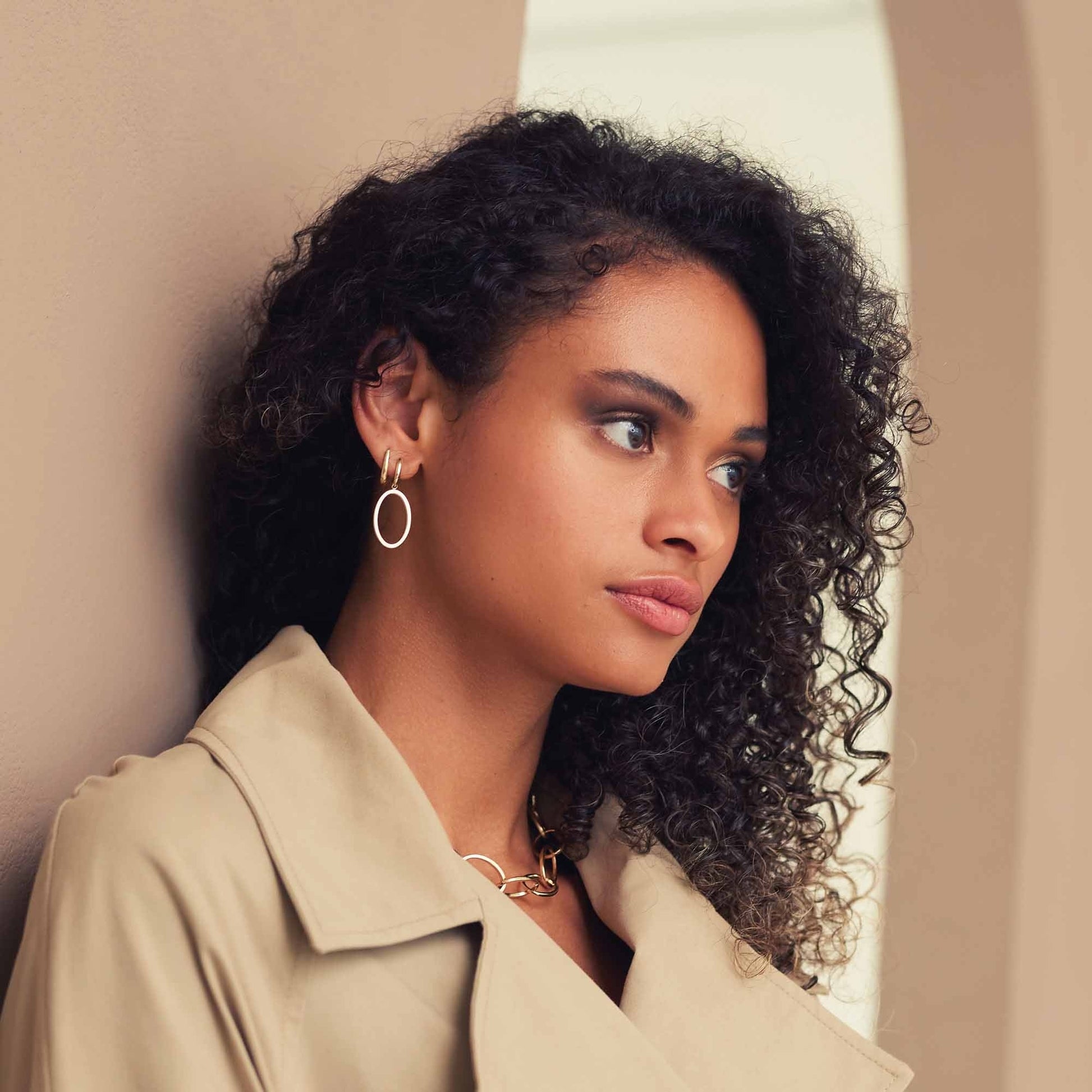 Aidee Annette 14 karat gold link drop earrings -  - Isabel Bernard