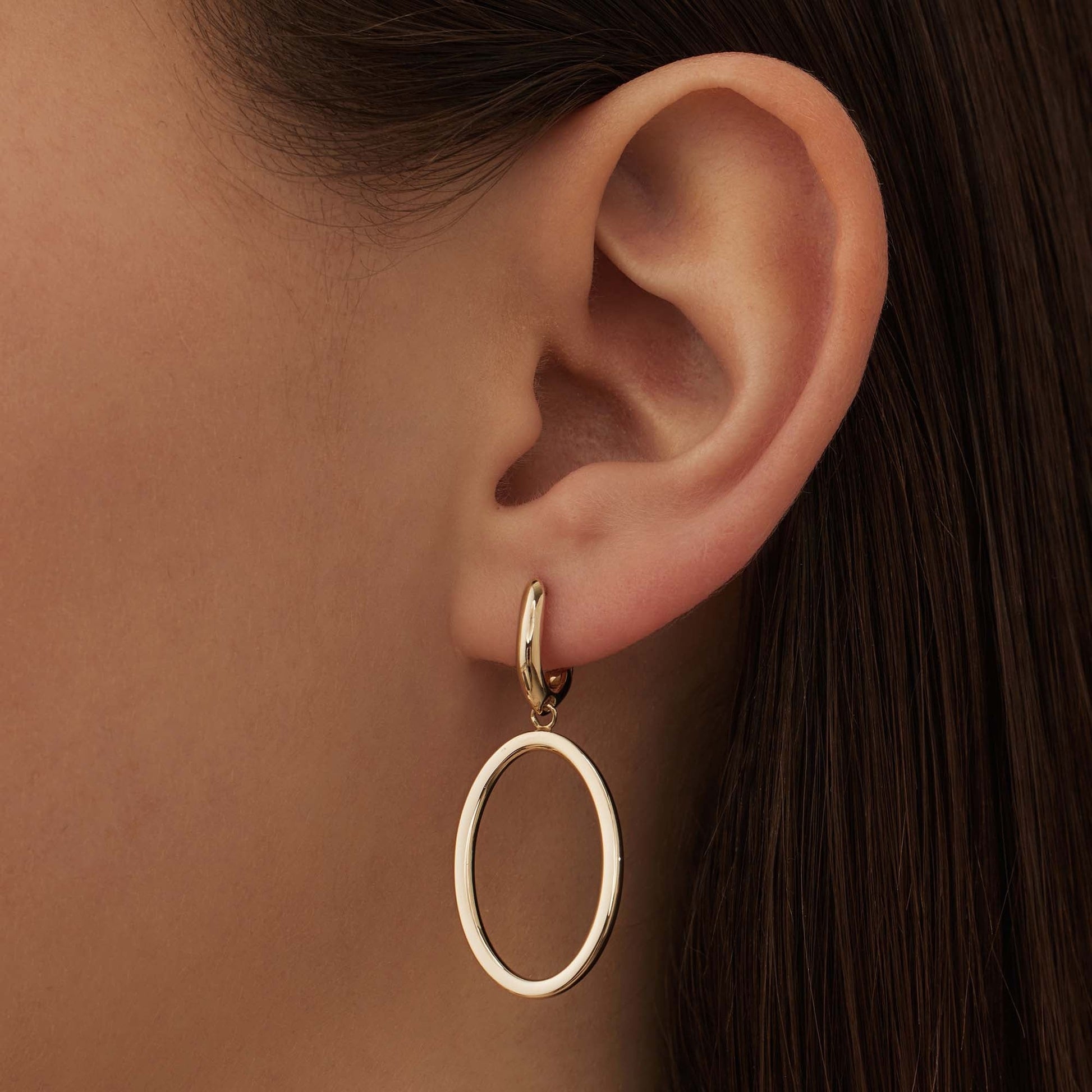 Aidee Annette 14 karat gold link drop earrings -  - Isabel Bernard