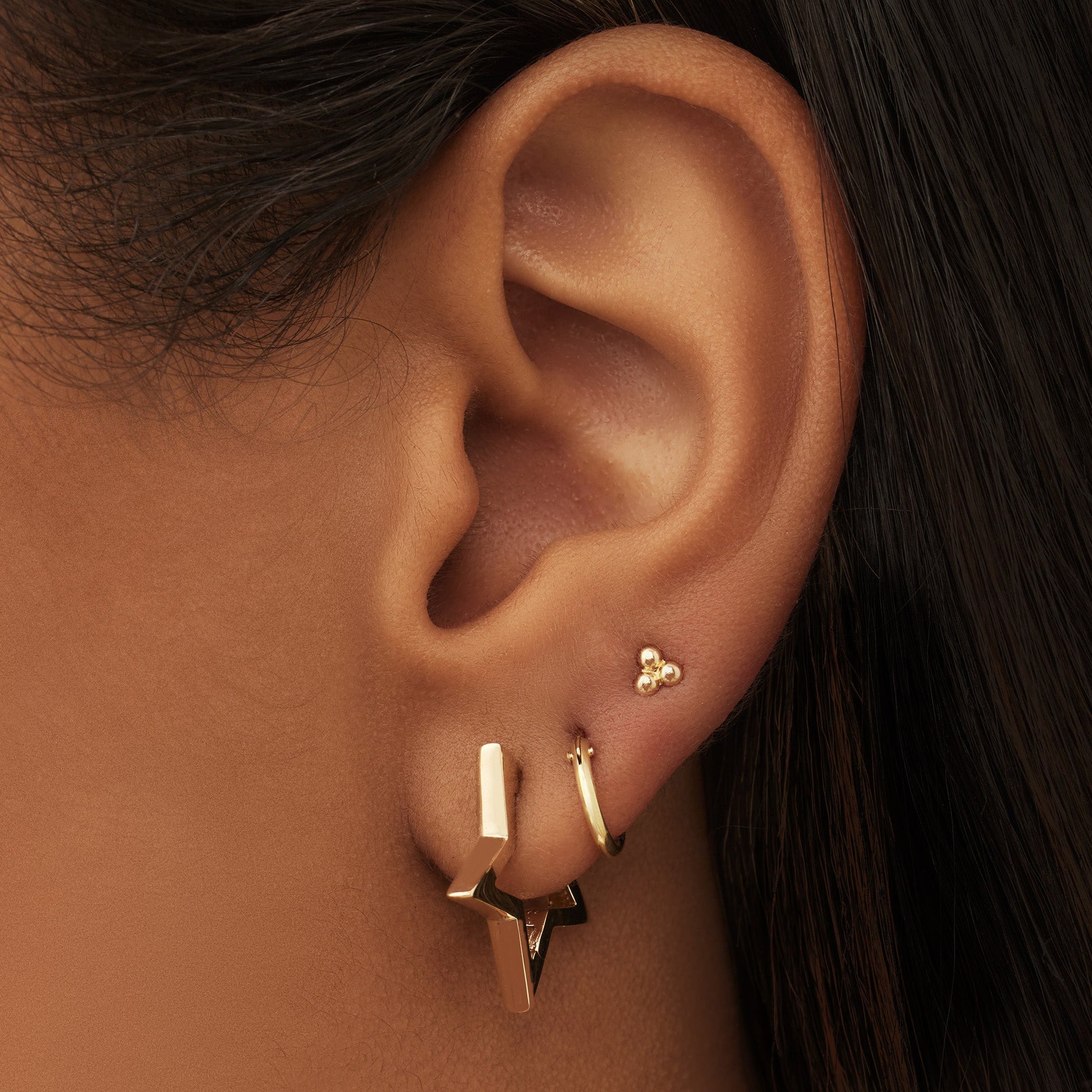 Monceau Juene 14 karat gold star earrings -  - Isabel Bernard