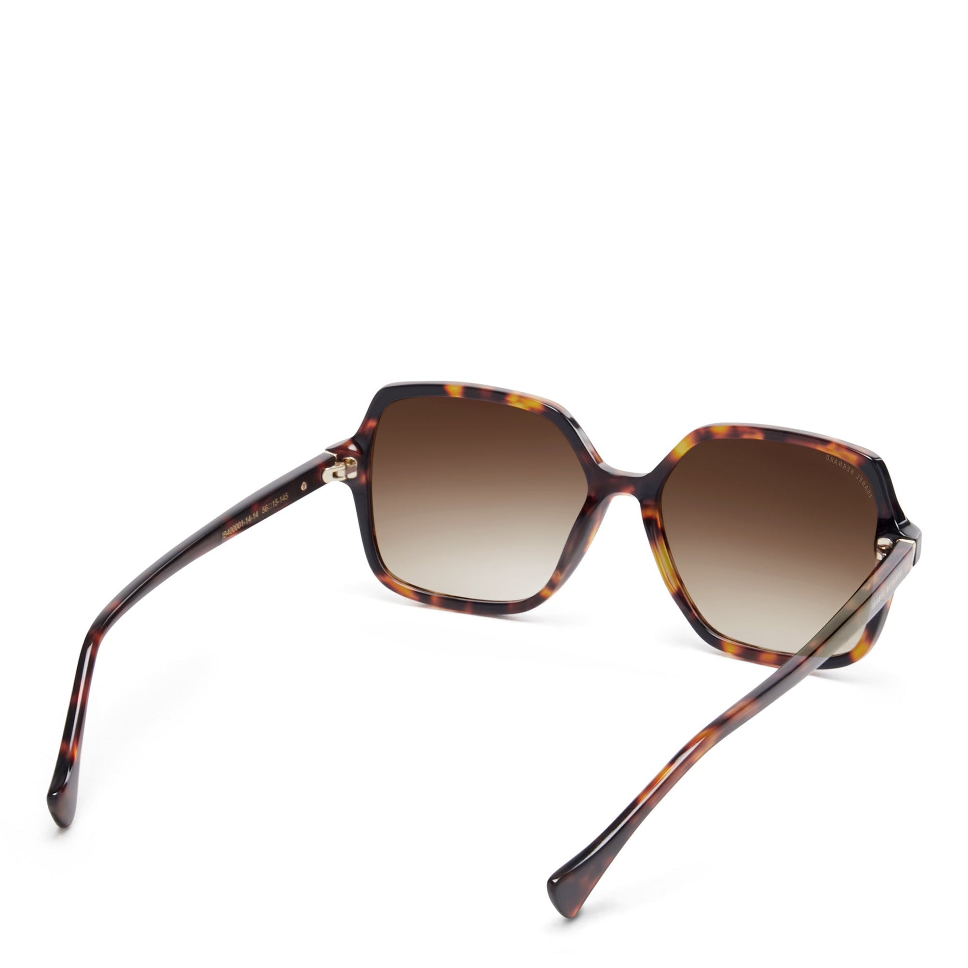 La Villette Renate brown tortoise square sunglasses with brown lenses gradient -  - Isabel Bernard