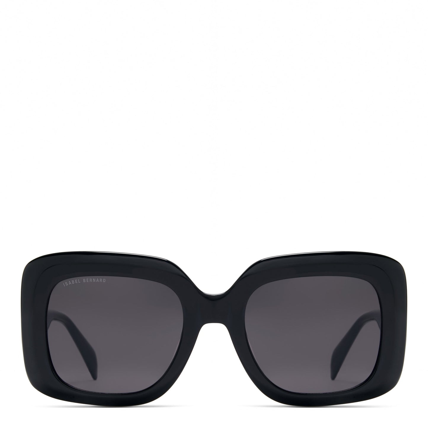 La Villette Rive black square sunglasses with black lenses -  - Isabel Bernard