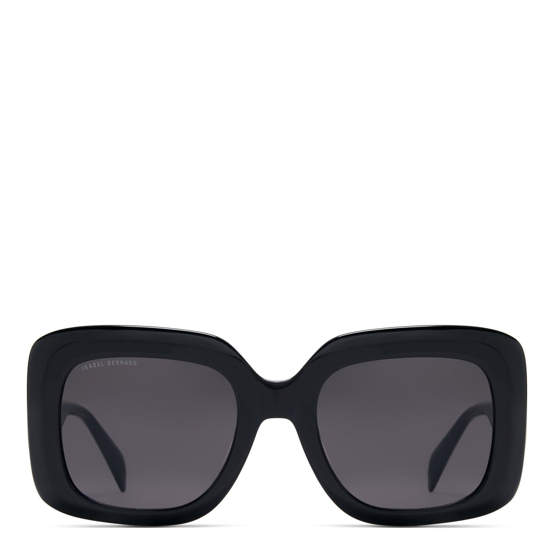 La Villette Rive black square sunglasses with black lenses -  - Isabel Bernard