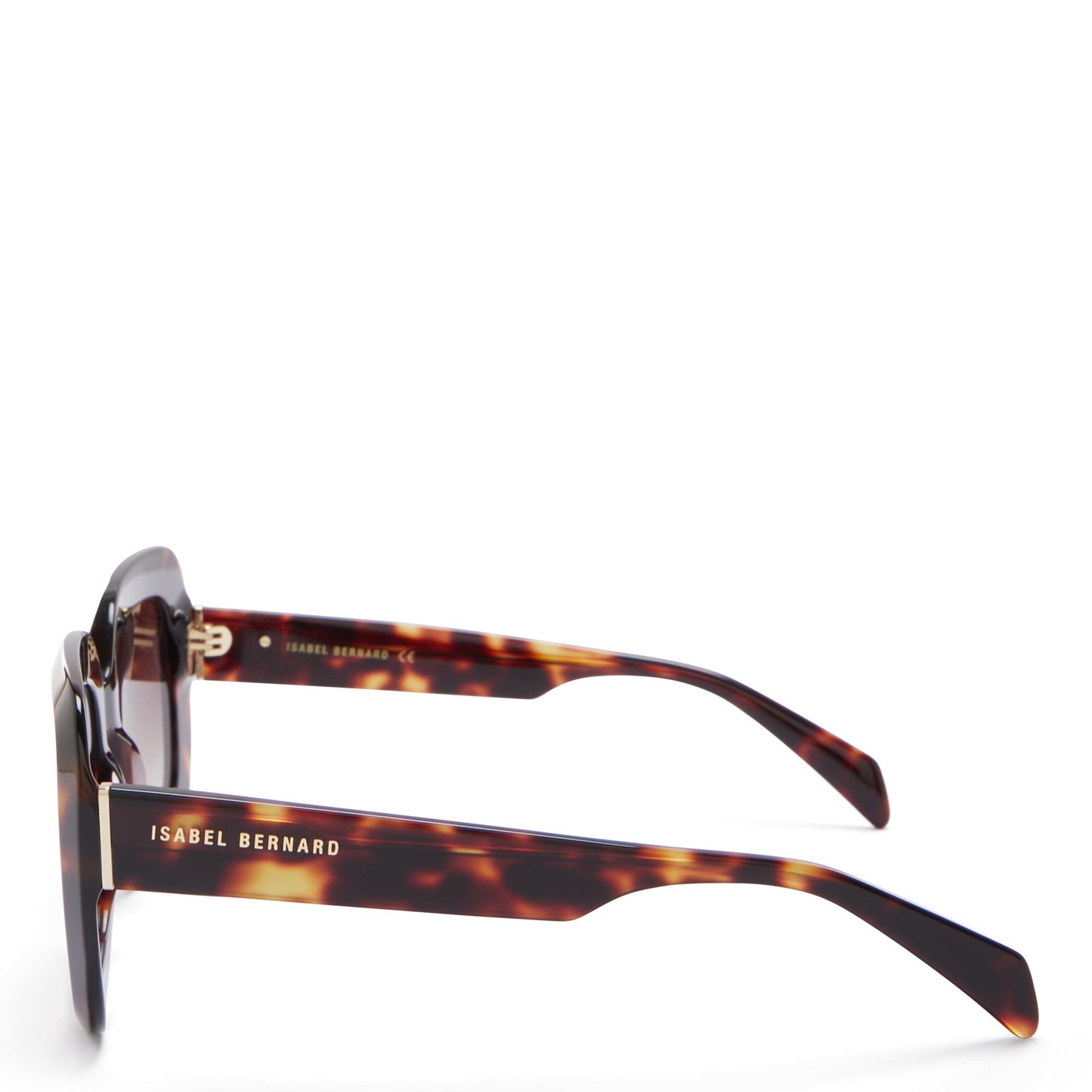 La Villette Rive brown tortoise square sunglasses with brown lenses -  - Isabel Bernard