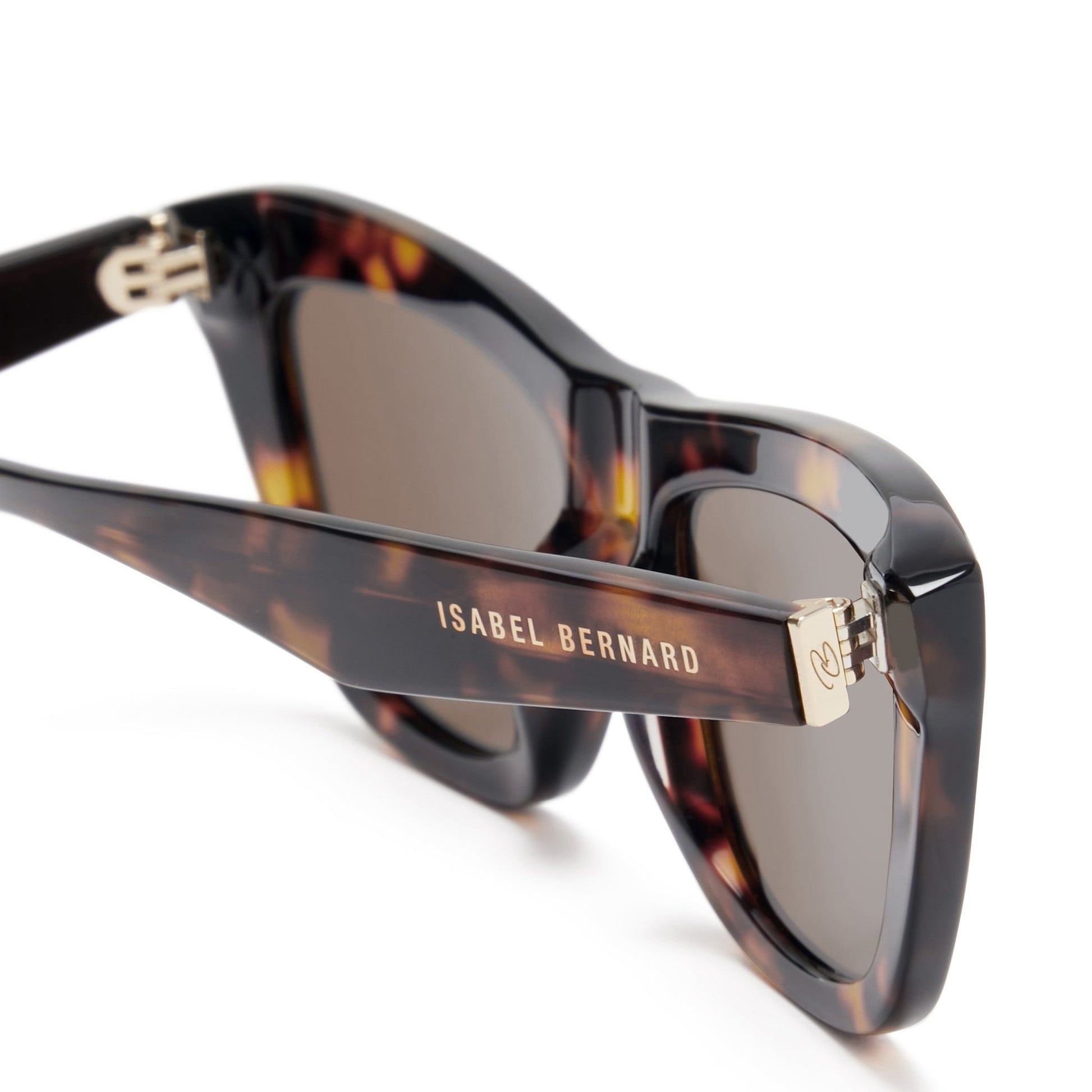 La Villette Roselin brown tortoise cat eye sunglasses with brown lenses -  - Isabel Bernard