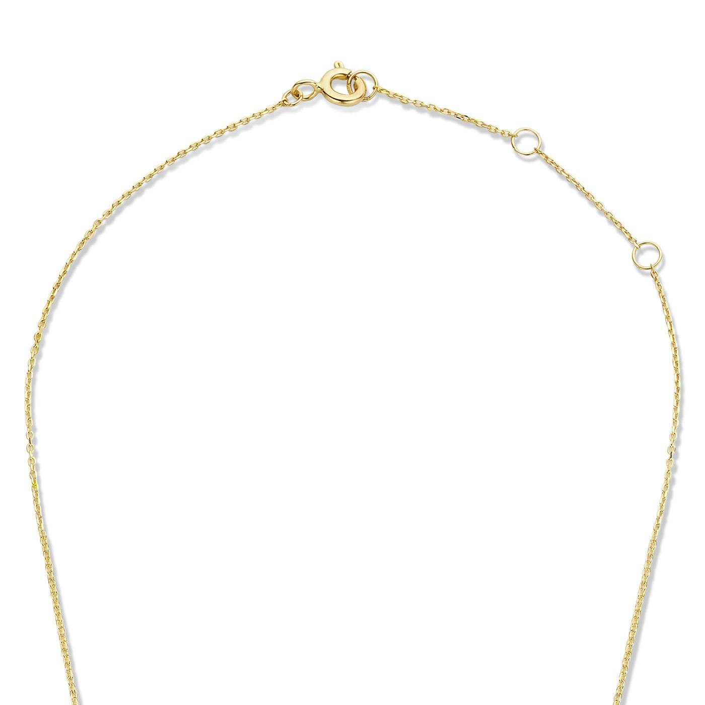 Le Marais Garance 14 karat gold necklace with zirconia stone -  - Isabel Bernard