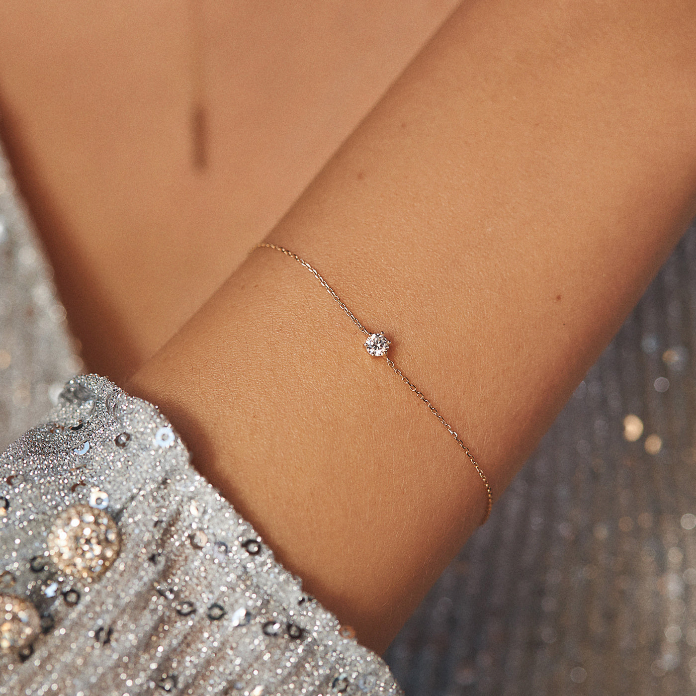 La Concorde Apolline 14 karat rose gold bracelet with zirconia stone -  - Isabel Bernard