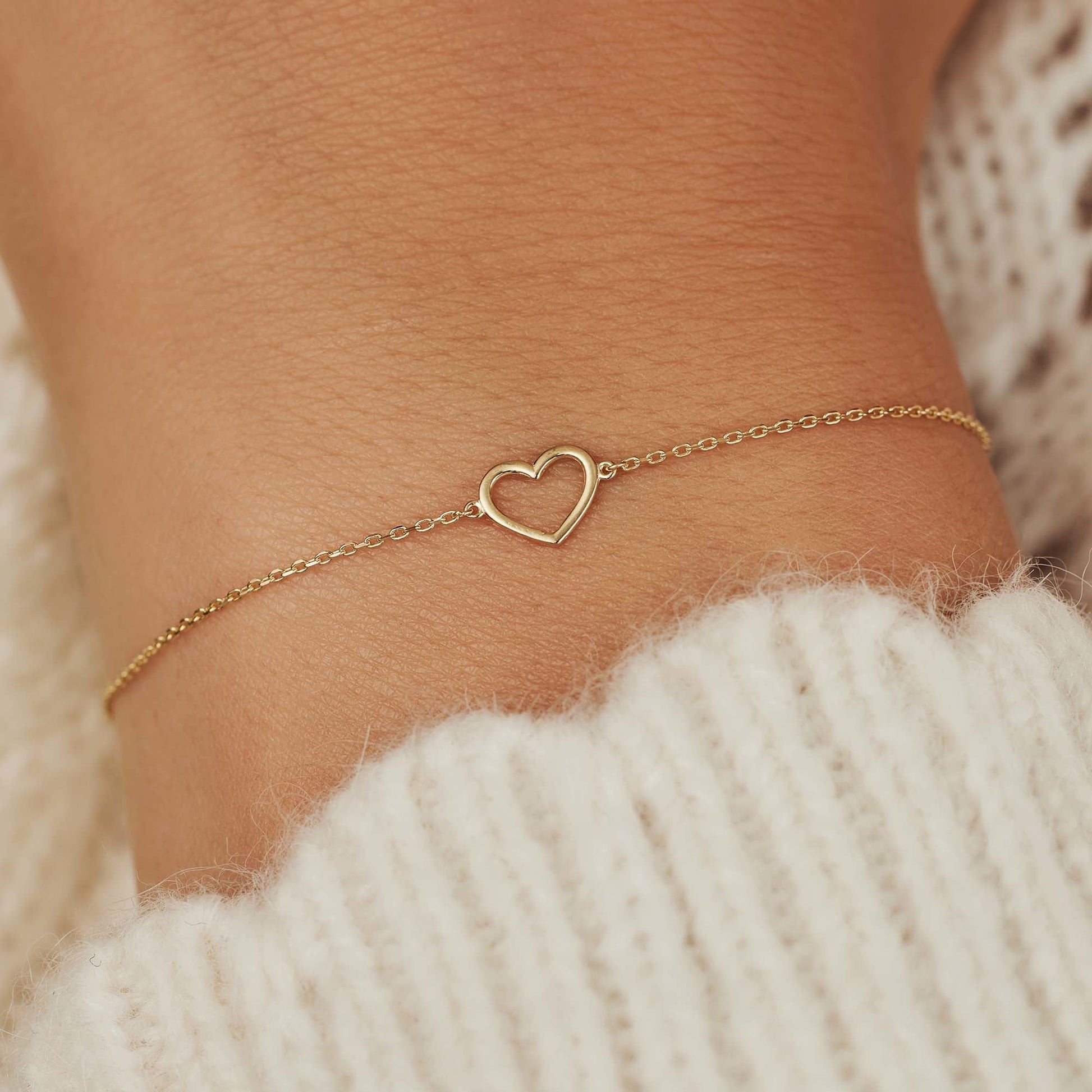 Belleville Amore 14 karat gold bracelet with heart -  - Isabel Bernard