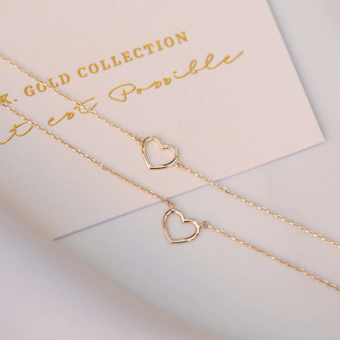 Belleville Amore 14 karat gold bracelet with heart -  - Isabel Bernard