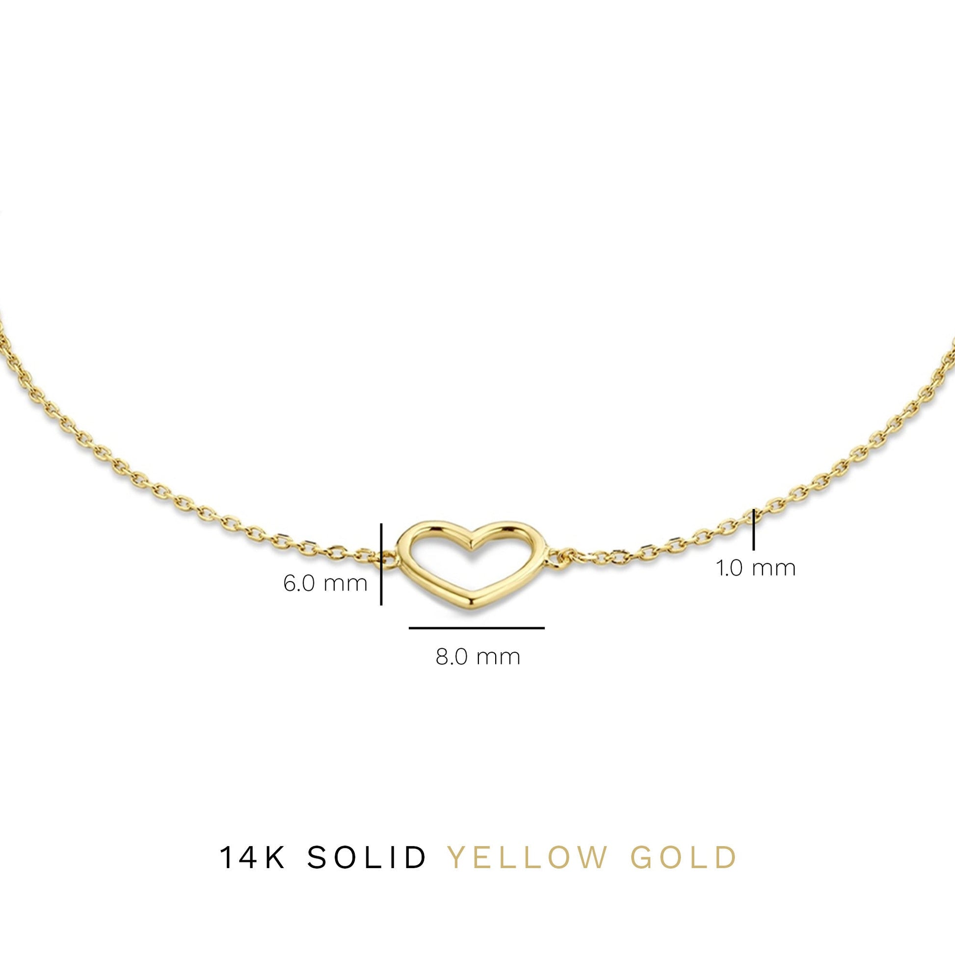Belleville Amore 14 karat gold bracelet with heart -  - Isabel Bernard