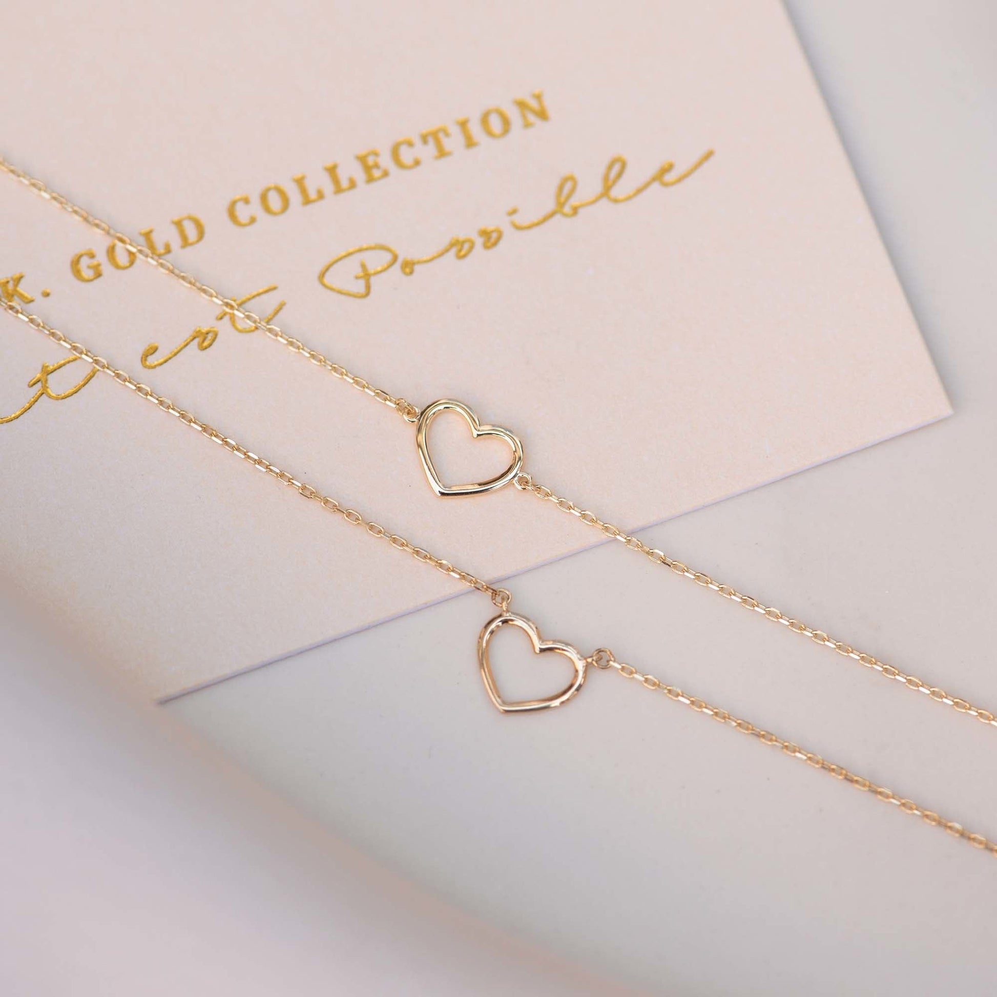 Belleville Amore 14 karat gold necklace with heart -  - Isabel Bernard