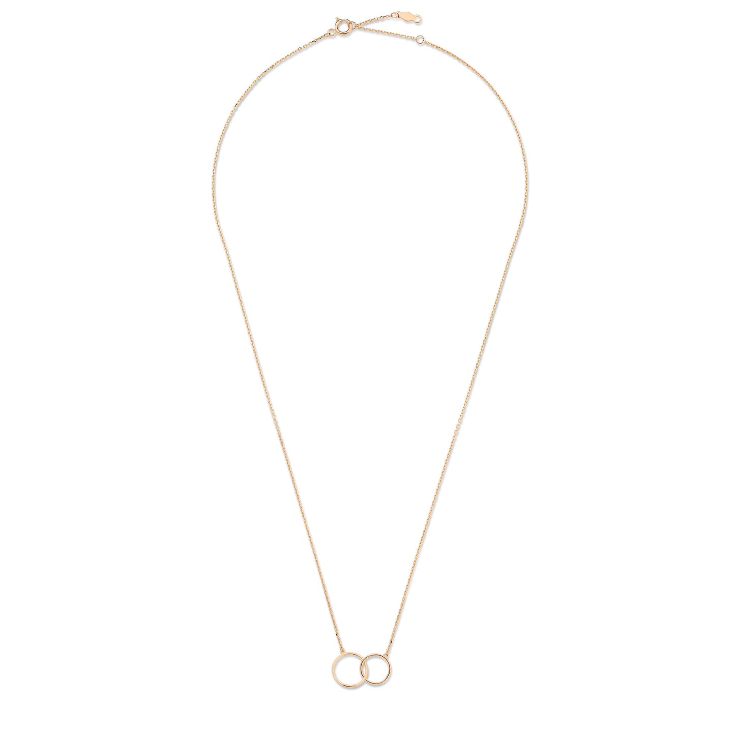 La Concorde Loulou 14 karat rose gold collier with two rings -  - Isabel Bernard