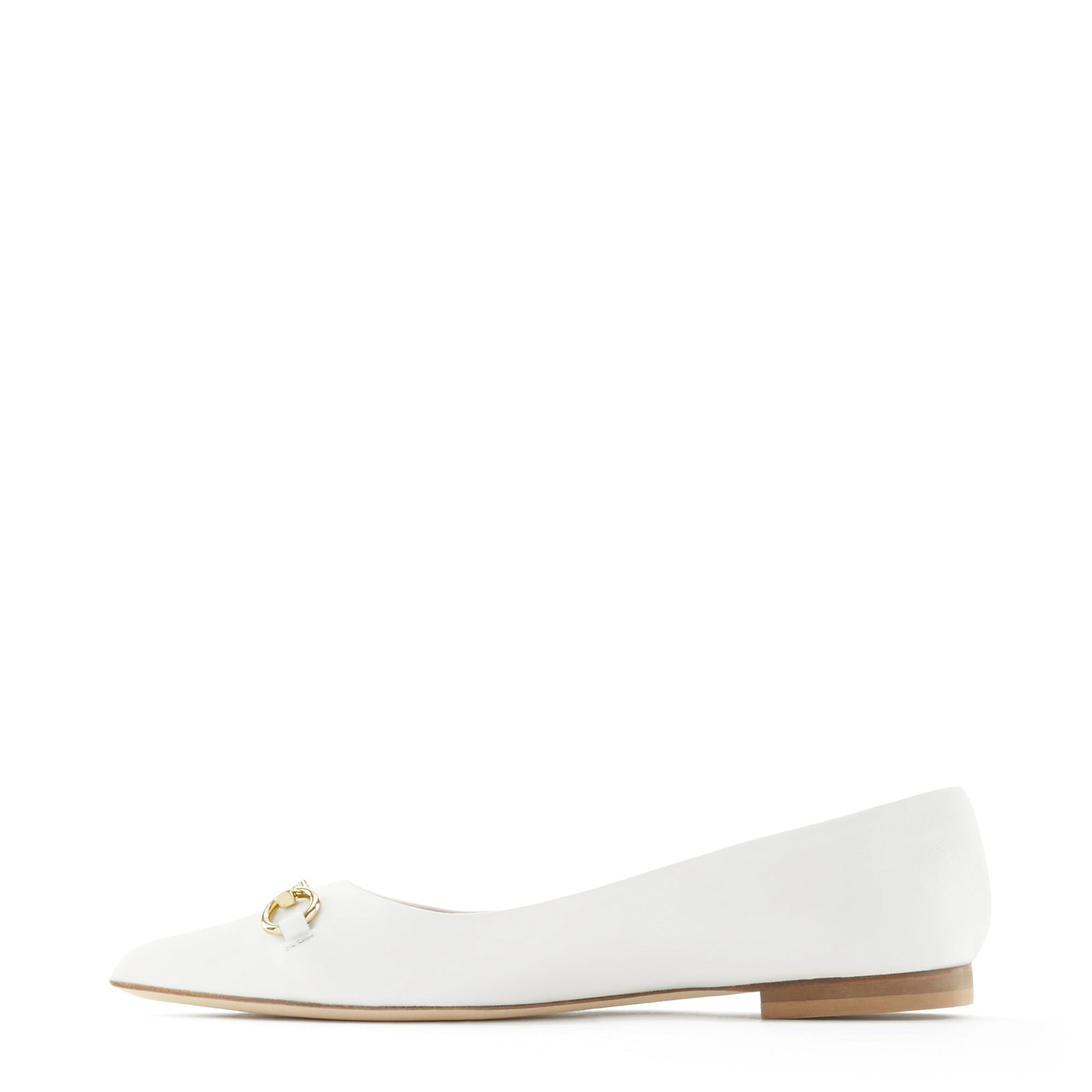 Vendôme Elita white calfskin leather ballerinas -  - Isabel Bernard