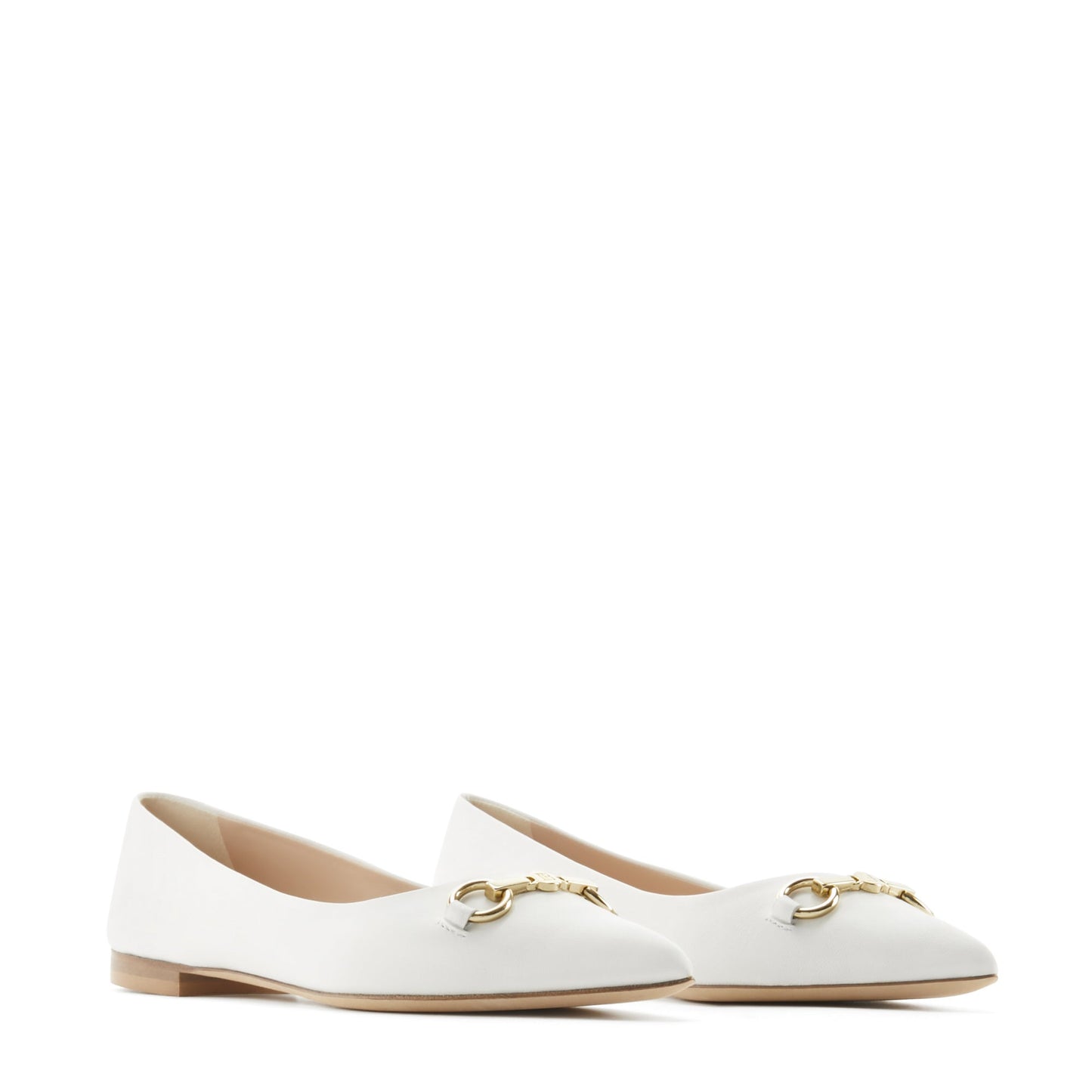 Vendôme Elita white calfskin leather ballerinas -  - Isabel Bernard