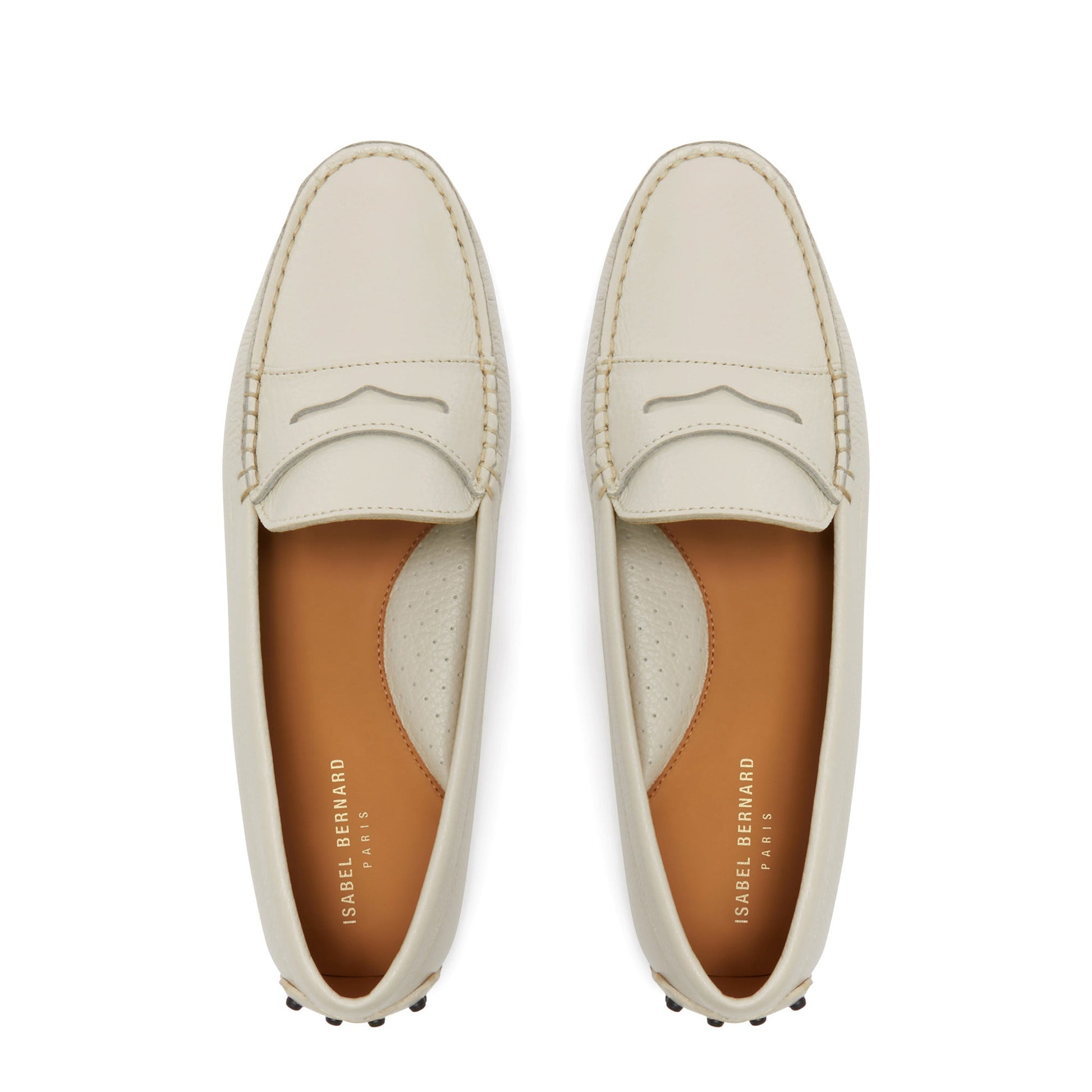 Vendôme Marie beige calfskin leather moccasins -  - Isabel Bernard