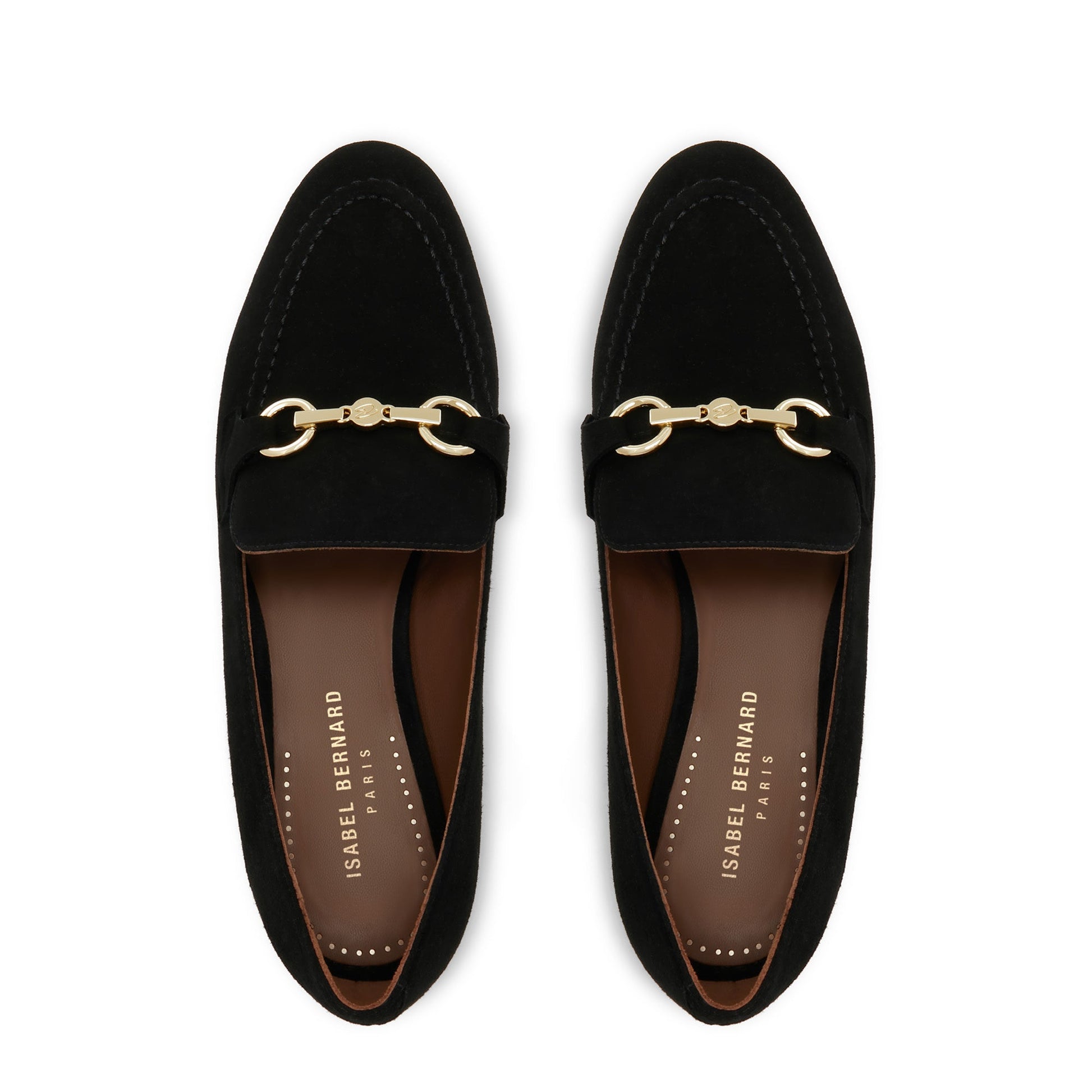 Vendôme Fleur black suede loafers -  - Isabel Bernard