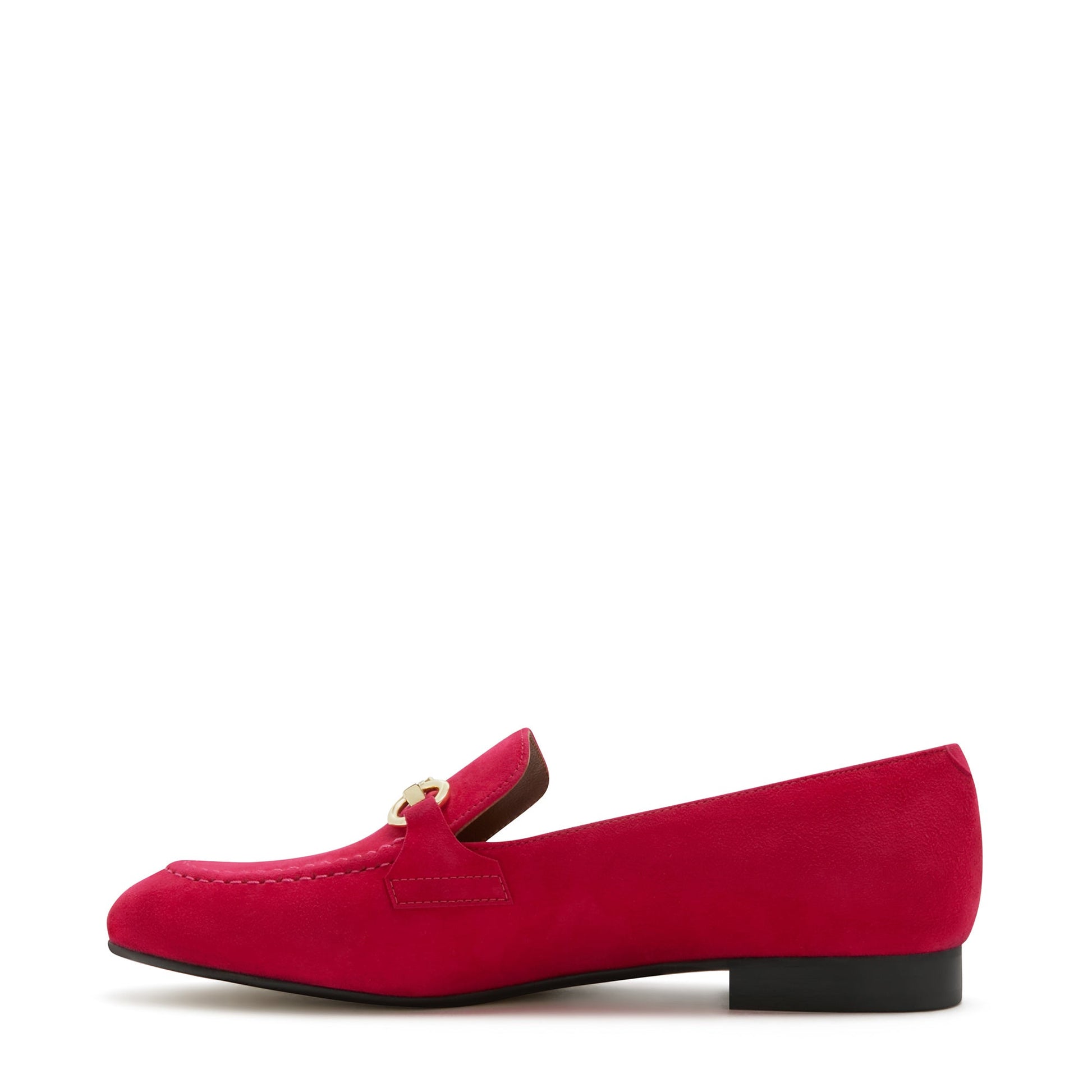 Vendôme Fleur fuchsia suede loafers -  - Isabel Bernard