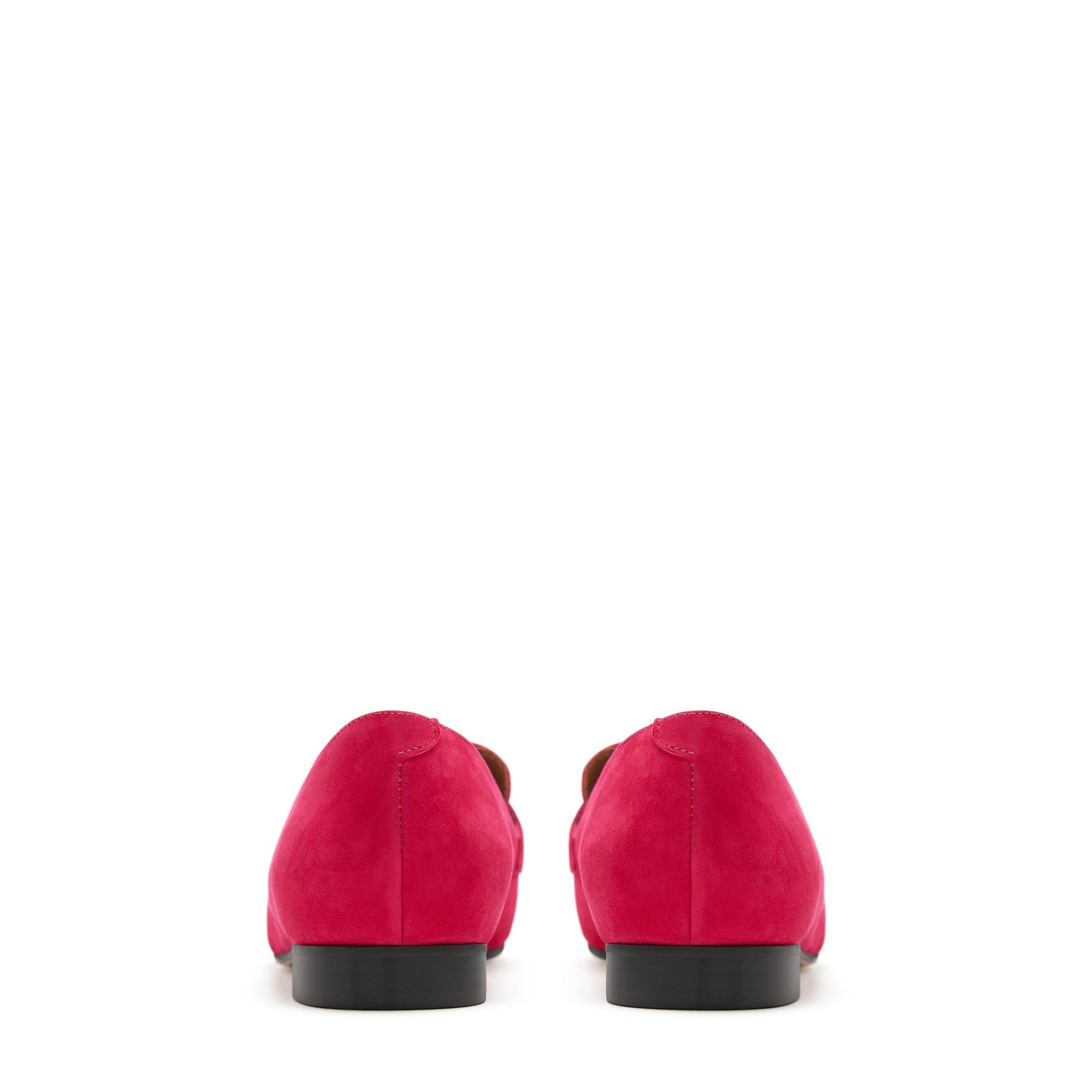 Vendôme Fleur fuchsia suede loafers -  - Isabel Bernard