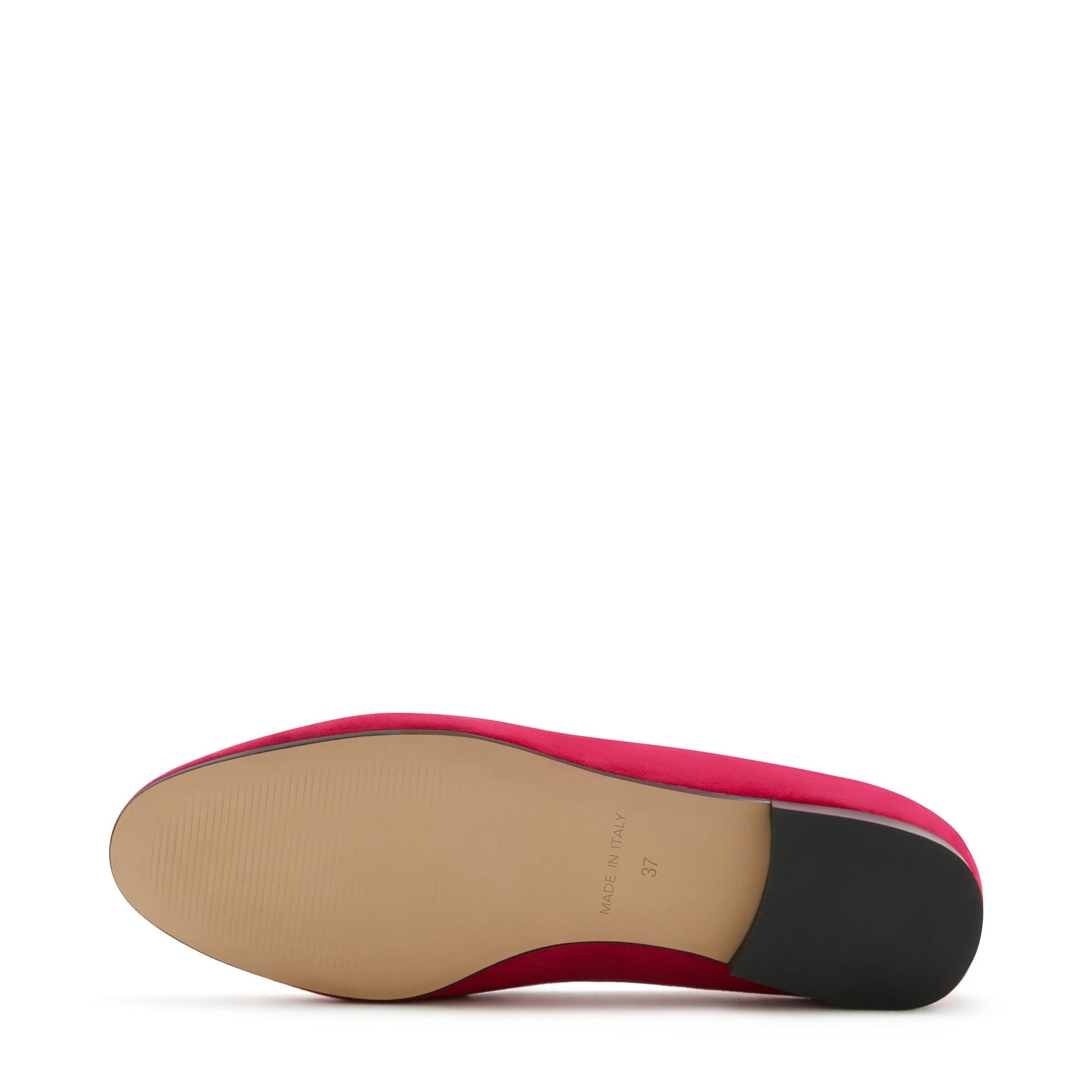 Vendôme Fleur fuchsia suede loafers -  - Isabel Bernard