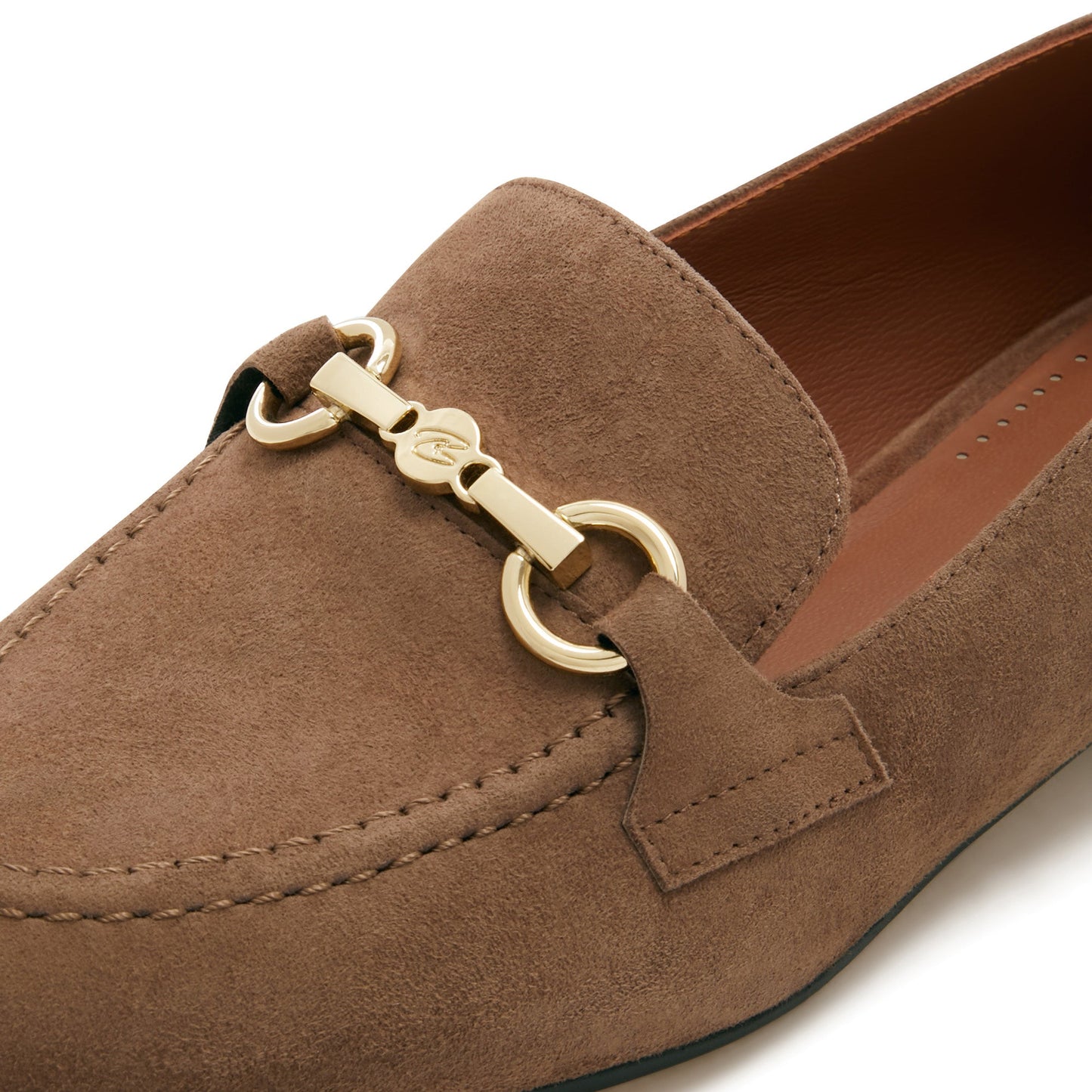 Vendôme Fleur taupe suede loafers -  - Isabel Bernard
