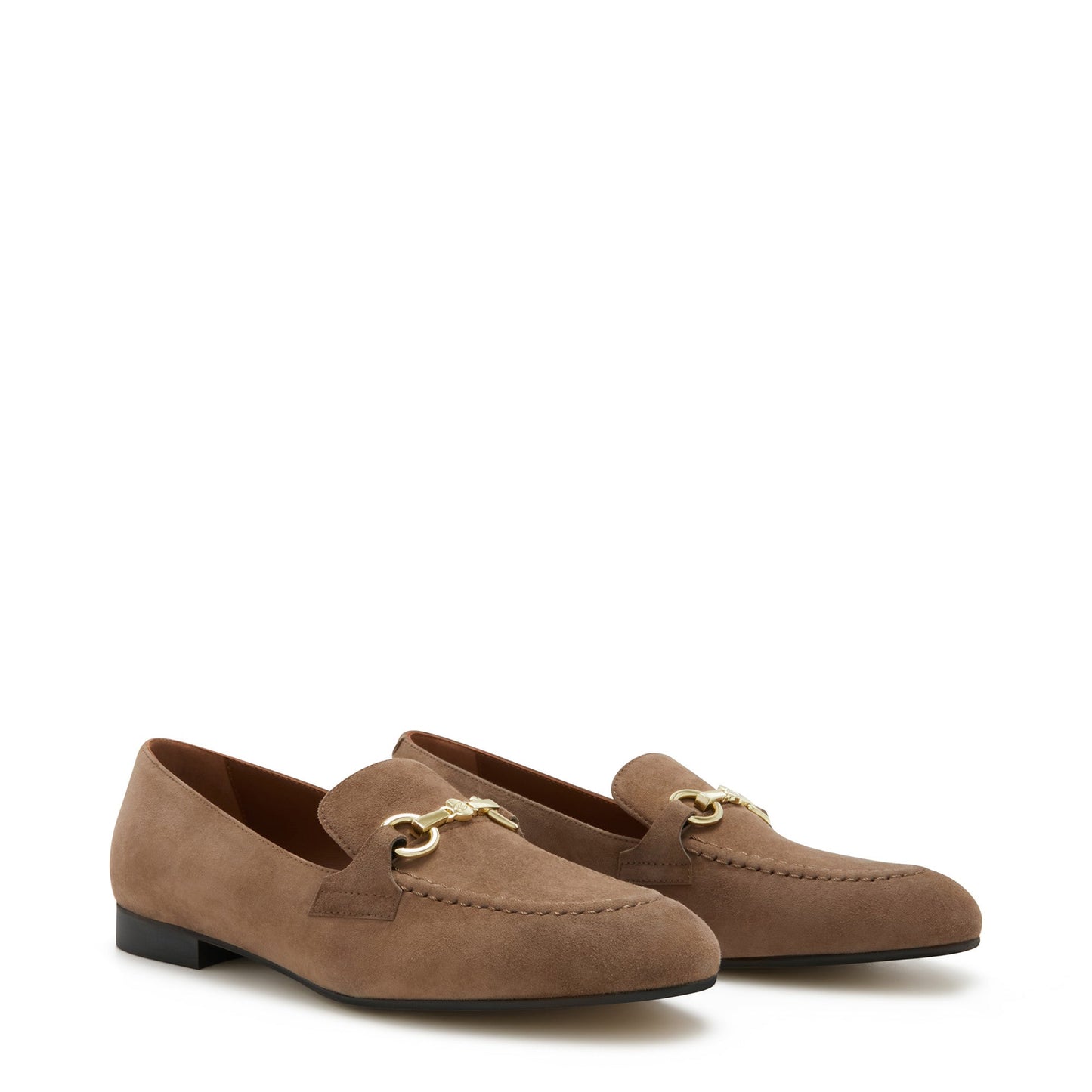 Vendôme Fleur taupe suede loafers -  - Isabel Bernard