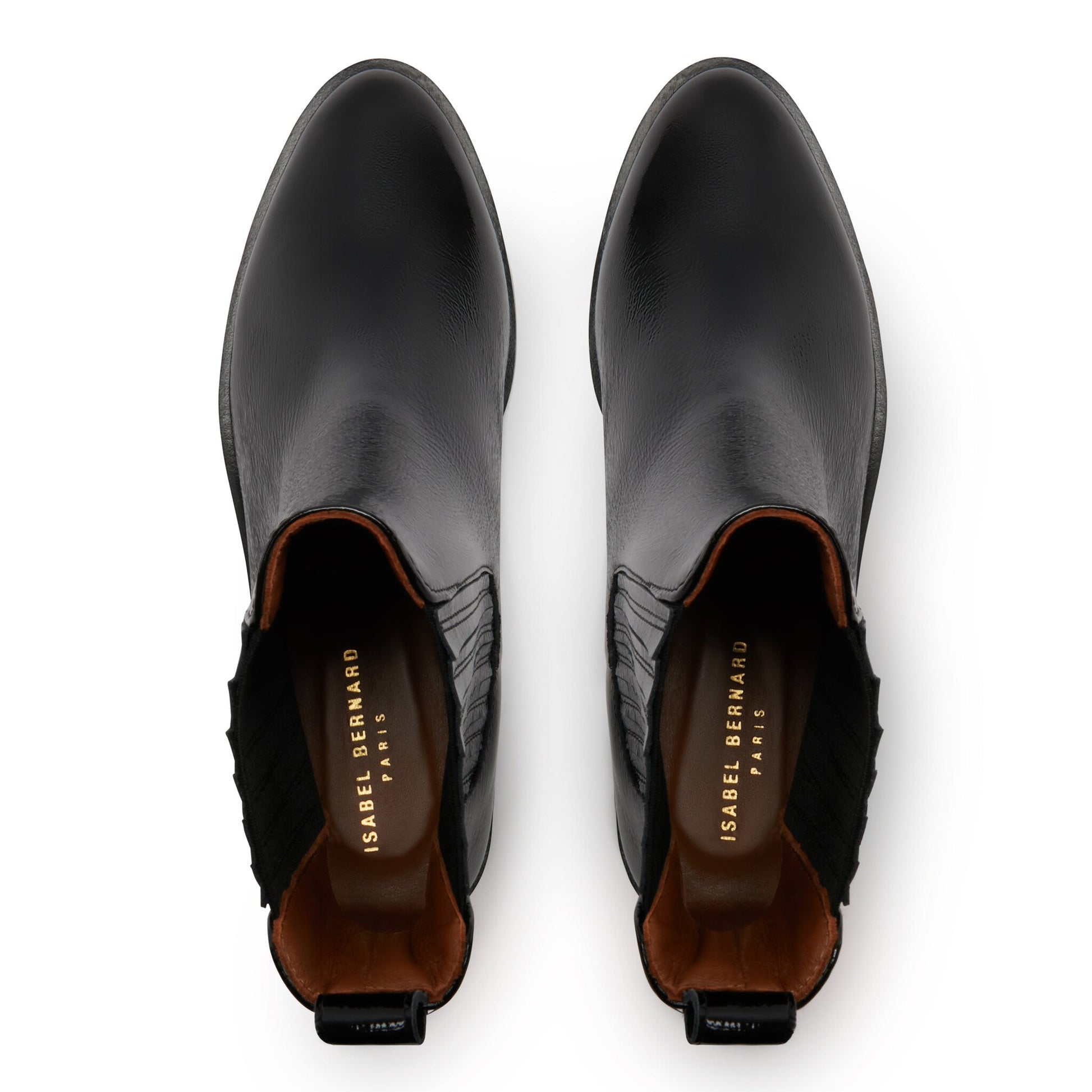 Vendôme Chey black patent leather calfskin leather chelsea boots -  - Isabel Bernard