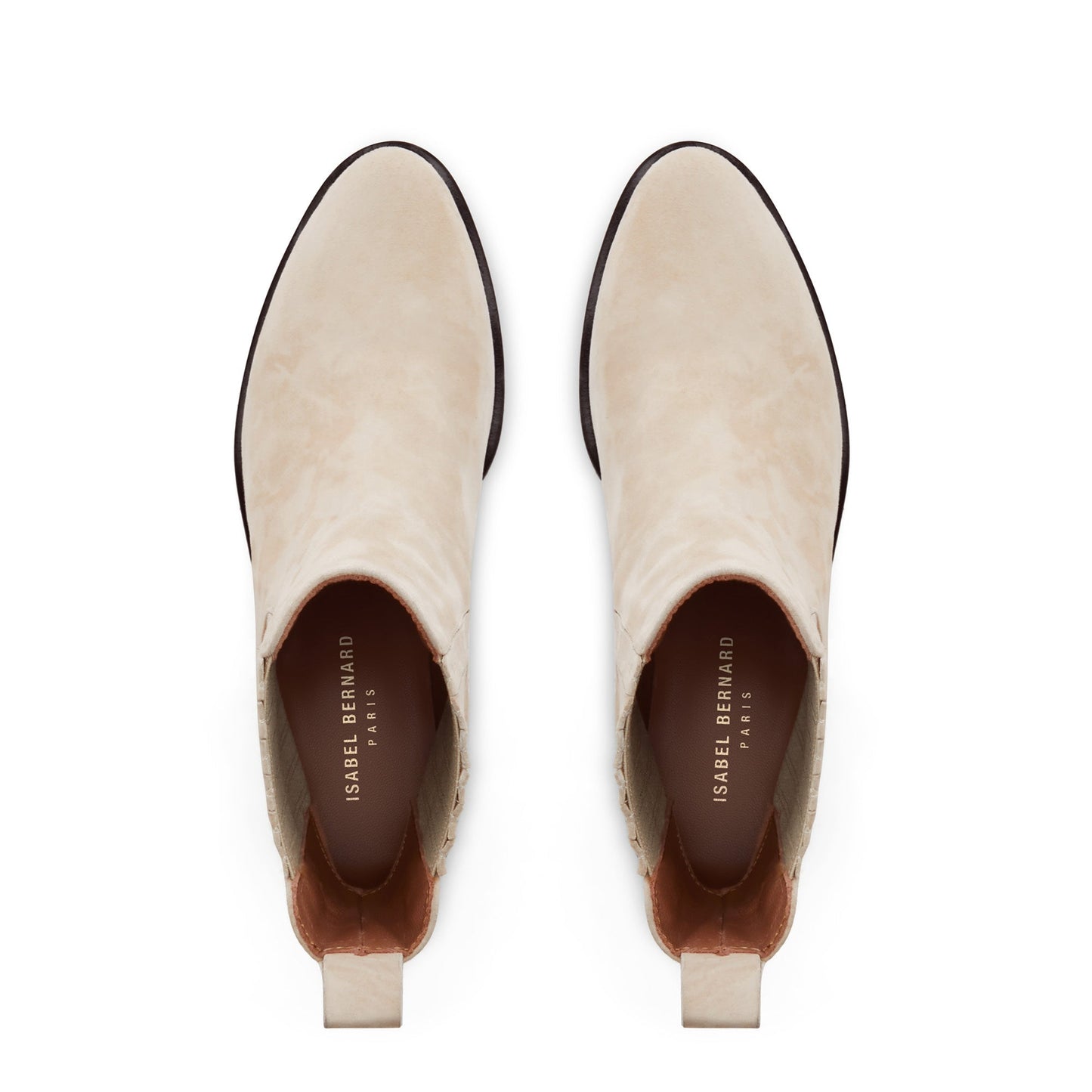 Vendôme Chey beige suede chelsea boots -  - Isabel Bernard