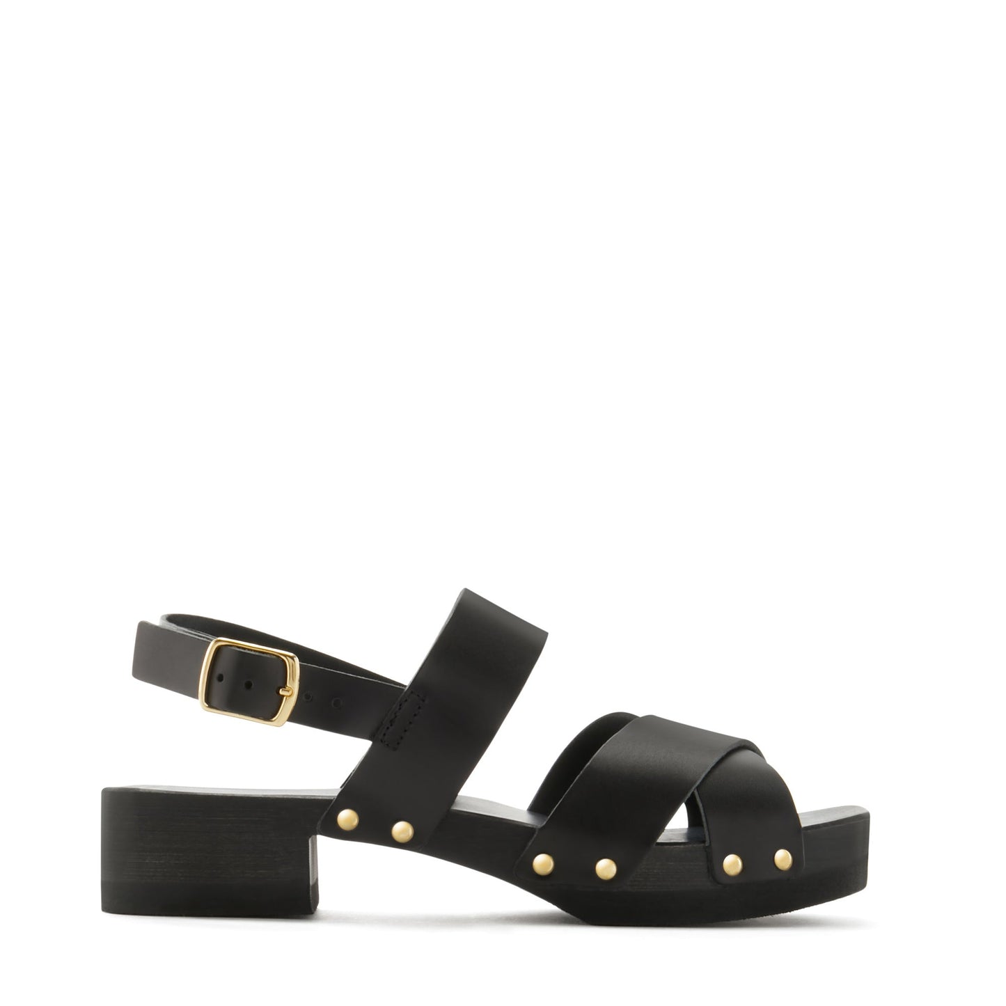 Vendôme Femy black calfskin leather clogs -  - Isabel Bernard