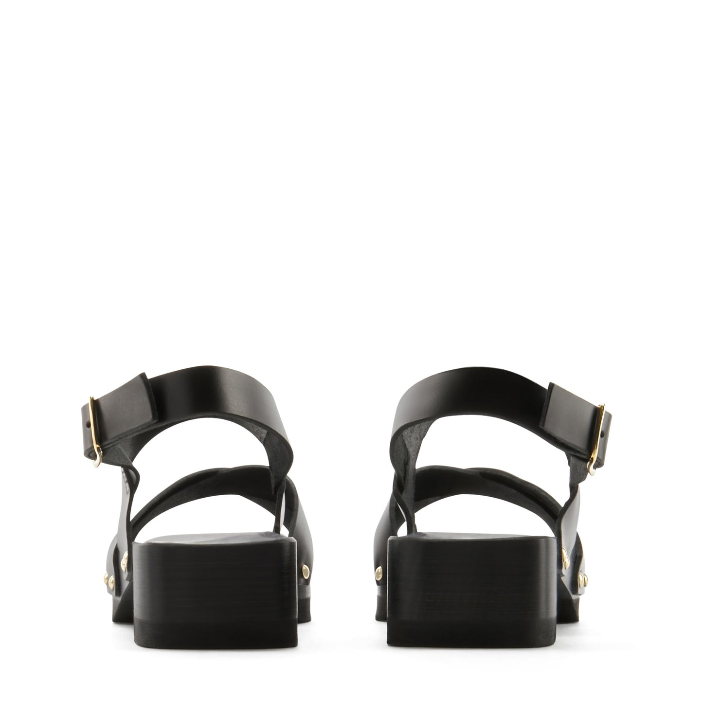 Vendôme Femy black calfskin leather clogs -  - Isabel Bernard