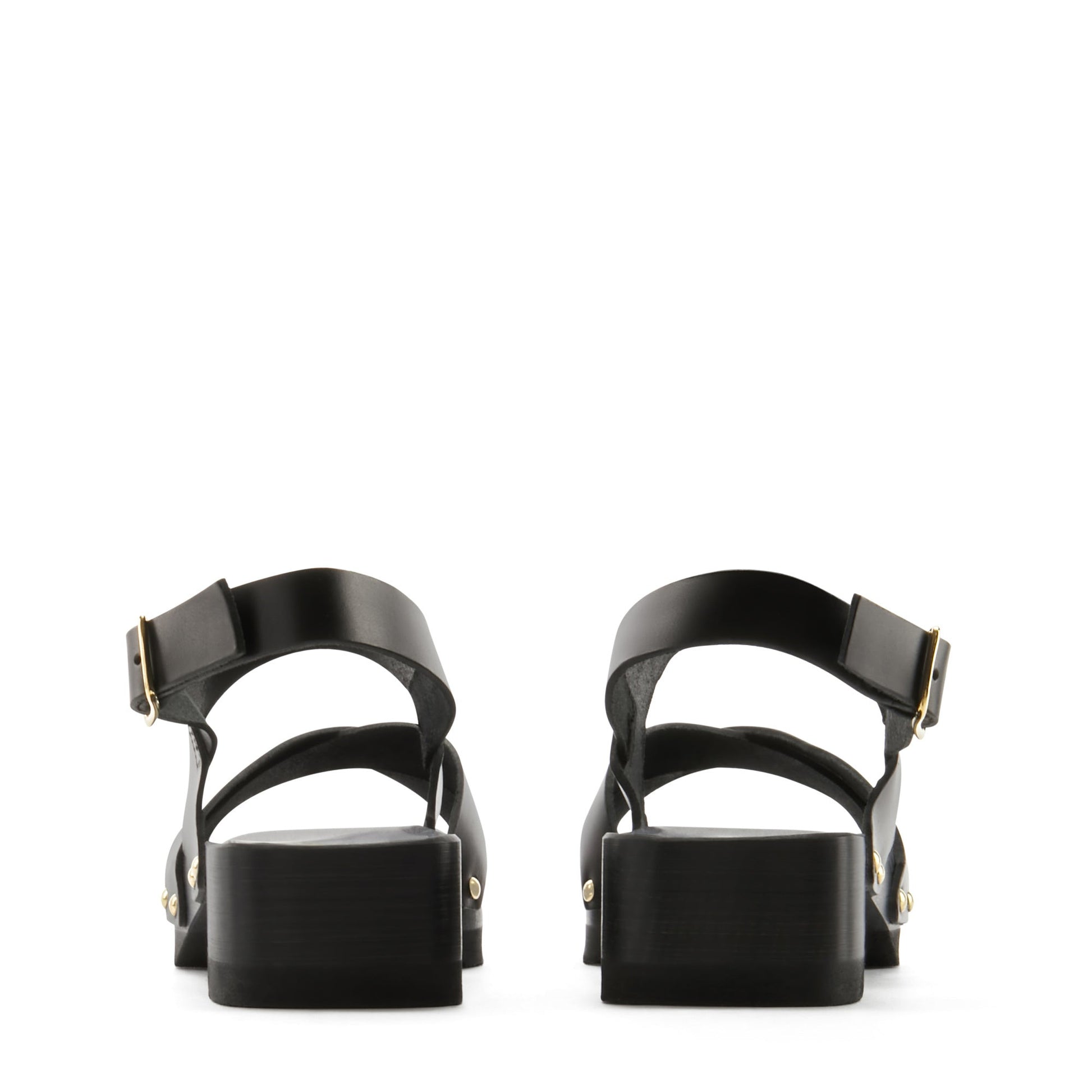 Vendôme Femy black calfskin leather clogs -  - Isabel Bernard