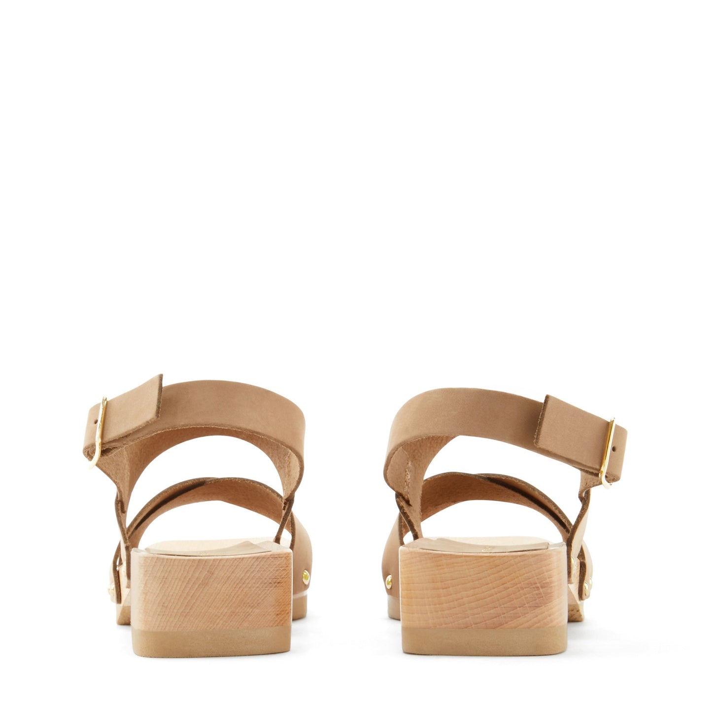 Vendôme Femy taupe calfskin leather clogs -  - Isabel Bernard