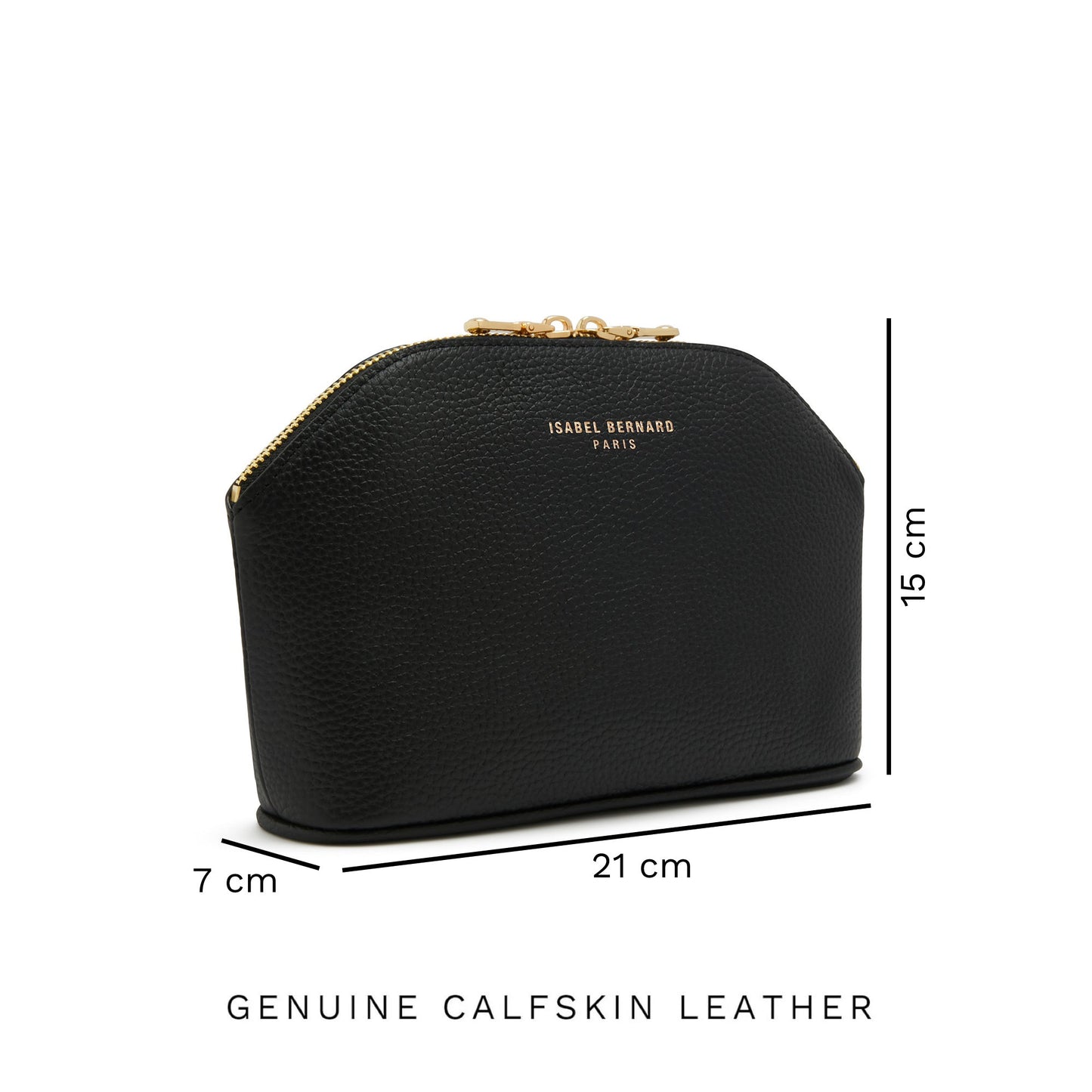Honoré Brunelle black calfskin leather toiletry bag -  - Isabel Bernard