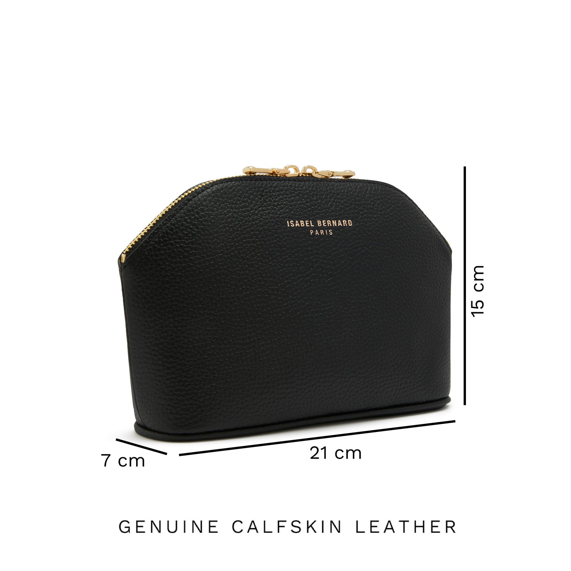 Honoré Brunelle black calfskin leather toiletry bag -  - Isabel Bernard