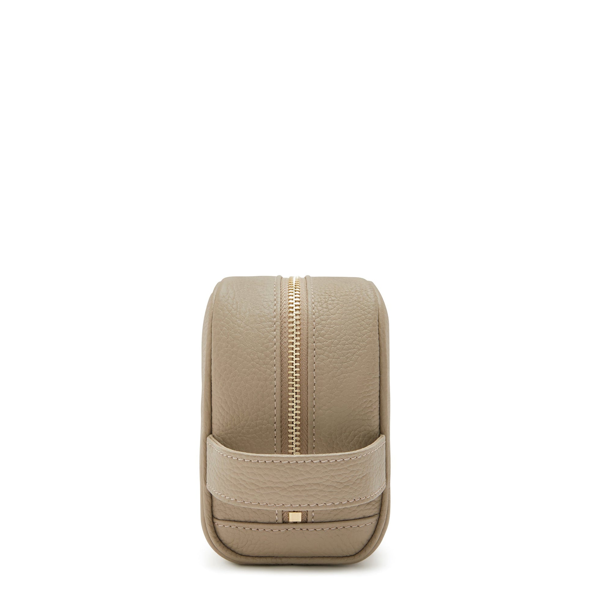 Honoré Blaize taupe calfskin leather toiletry bag -  - Isabel Bernard