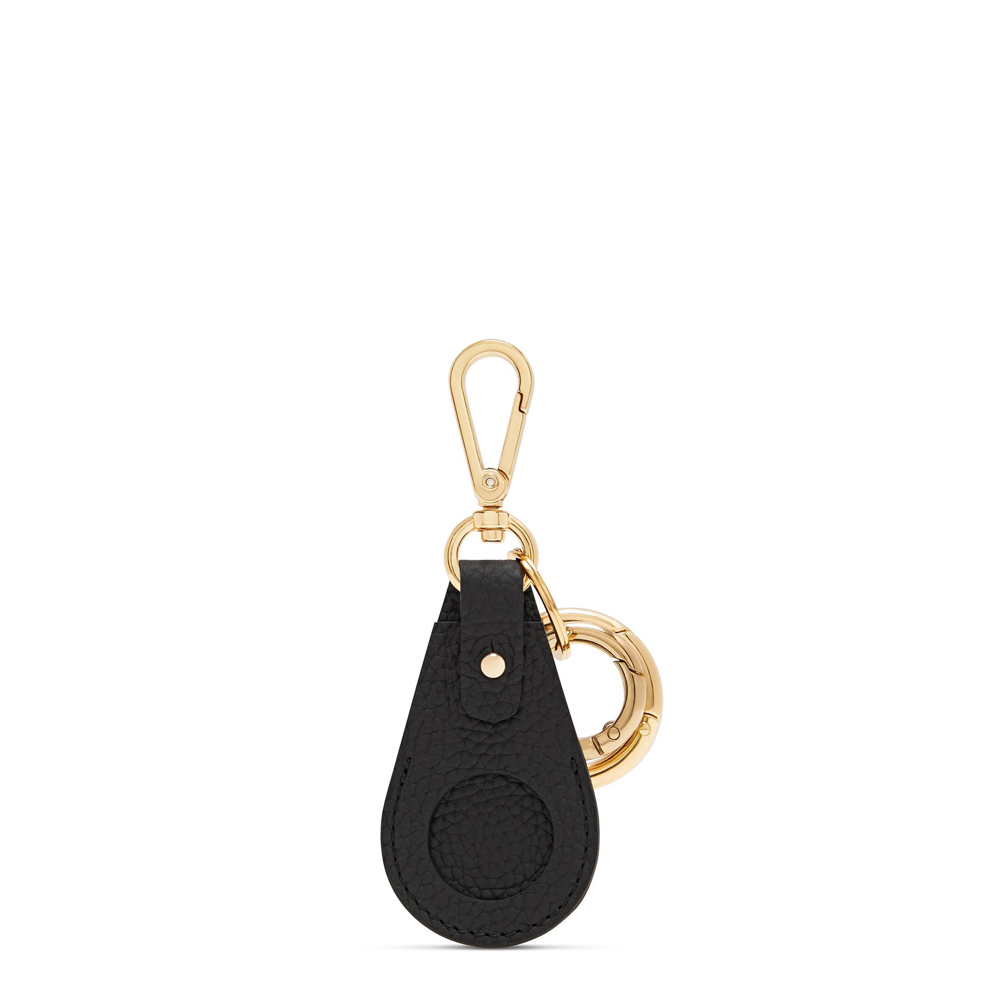 Honoré Filou black calfskin leather Airtag key ring -  - Isabel Bernard