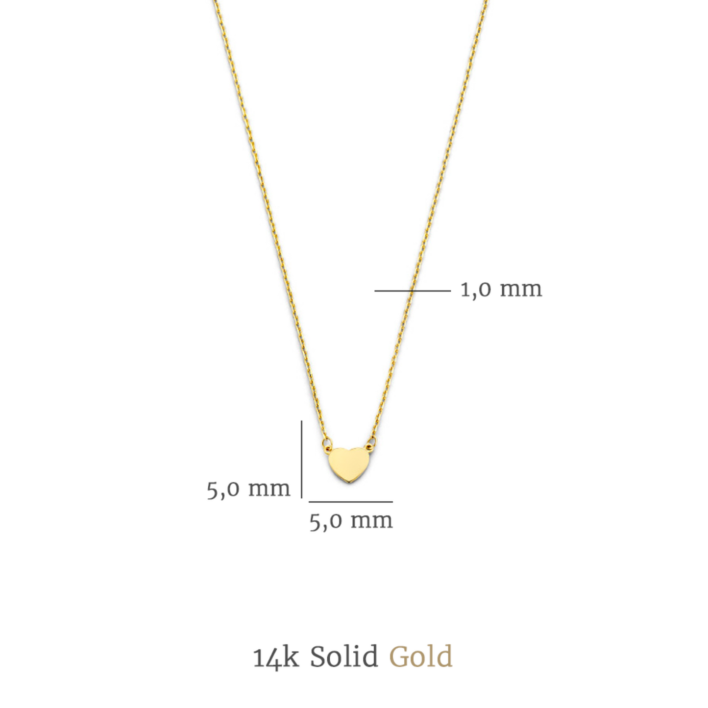 Cadeau d'Isabel 14 karat gold necklace and bracelet with heart gift set - - Isabel Bernard