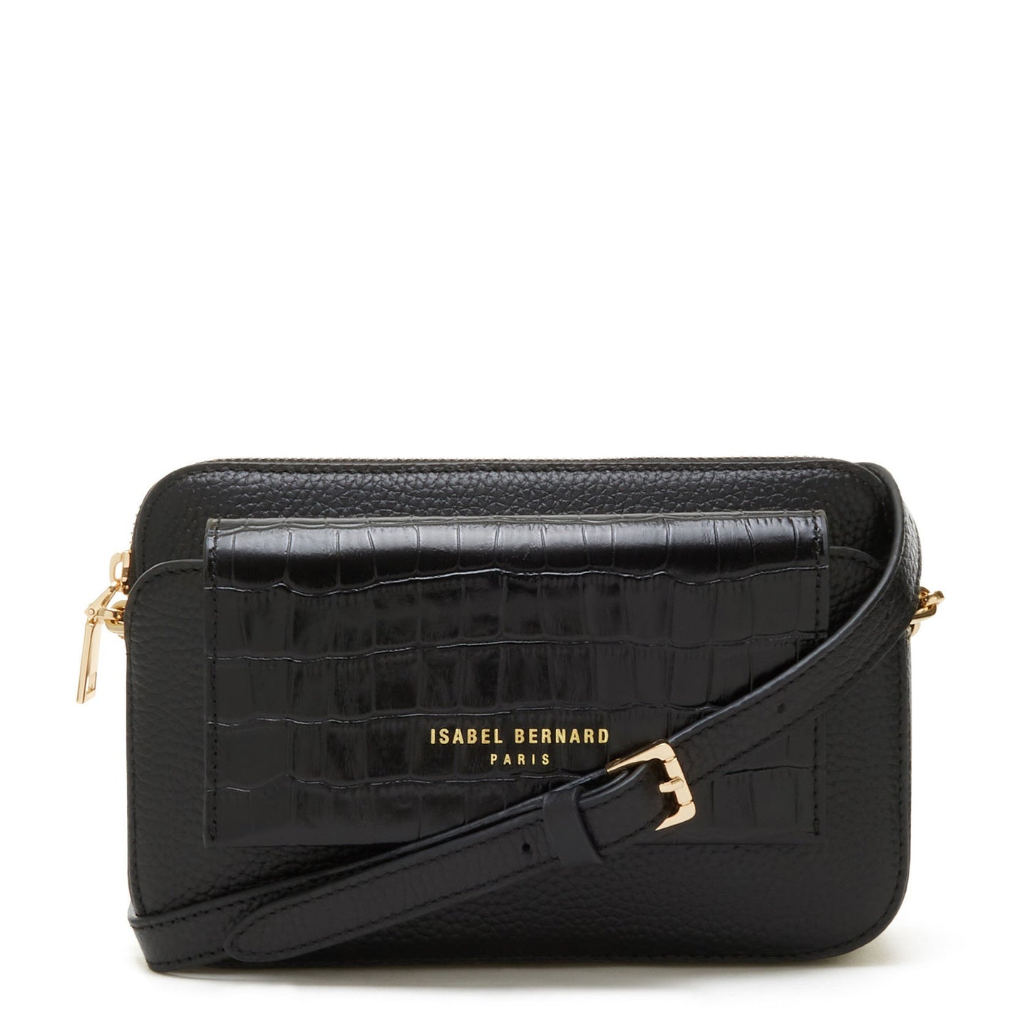 Cadeau d'Isabel black leather crossbody bag and mini bag gift set -  - Isabel Bernard