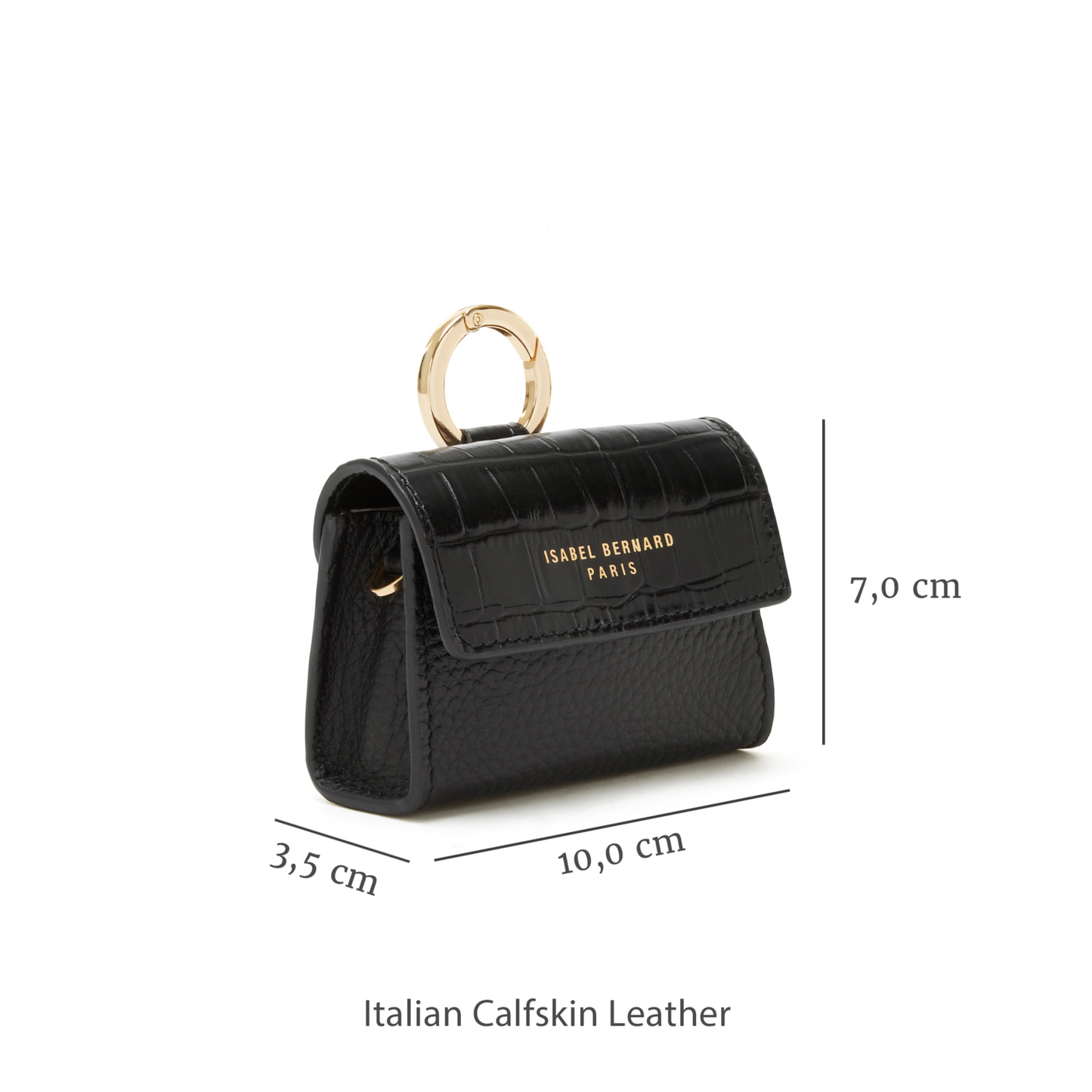 Cadeau d'Isabel black leather crossbody bag and mini bag gift set -  - Isabel Bernard