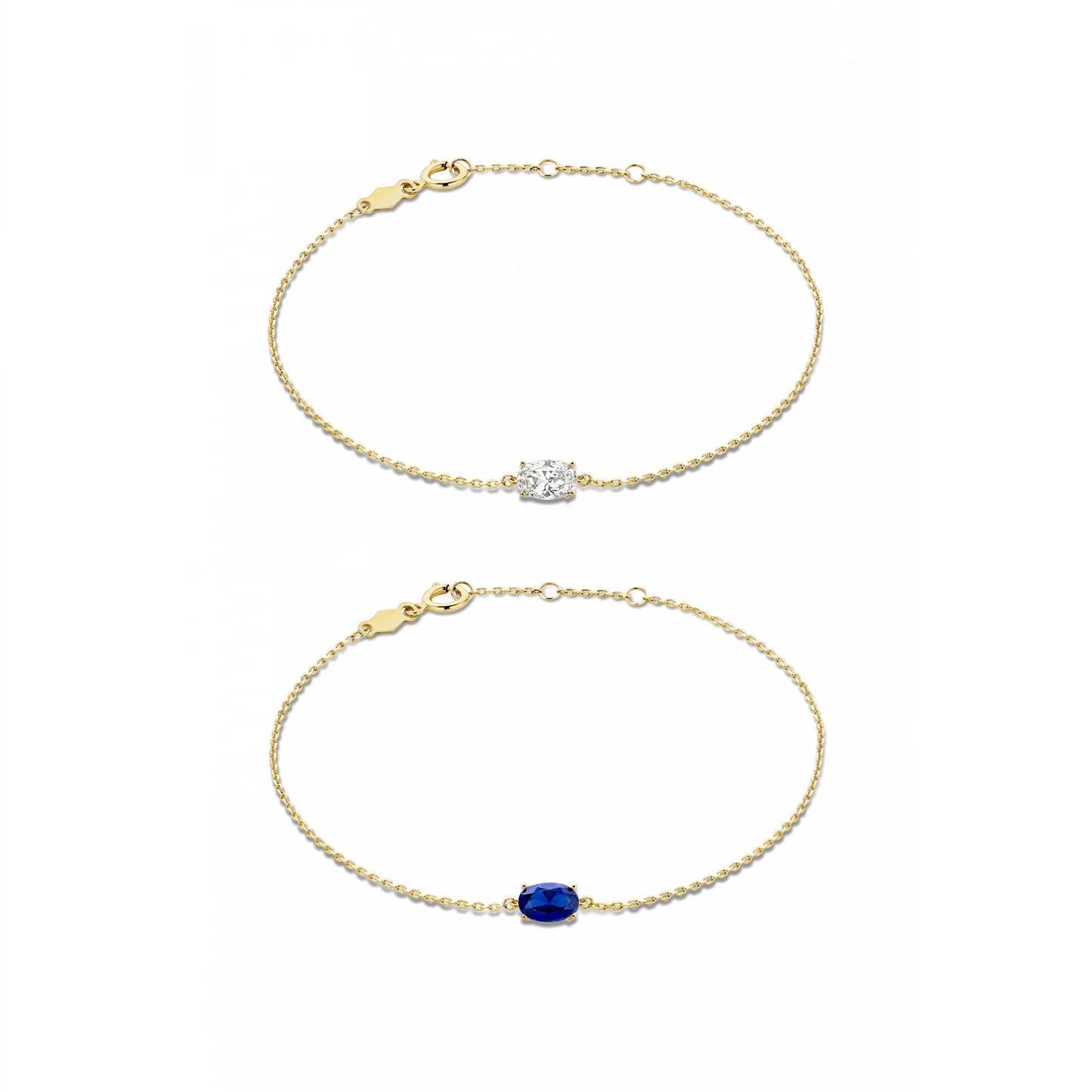Cadeau d'Isabel 14 karat gold bracelets gift set with zirconia stones -  - Isabel Bernard