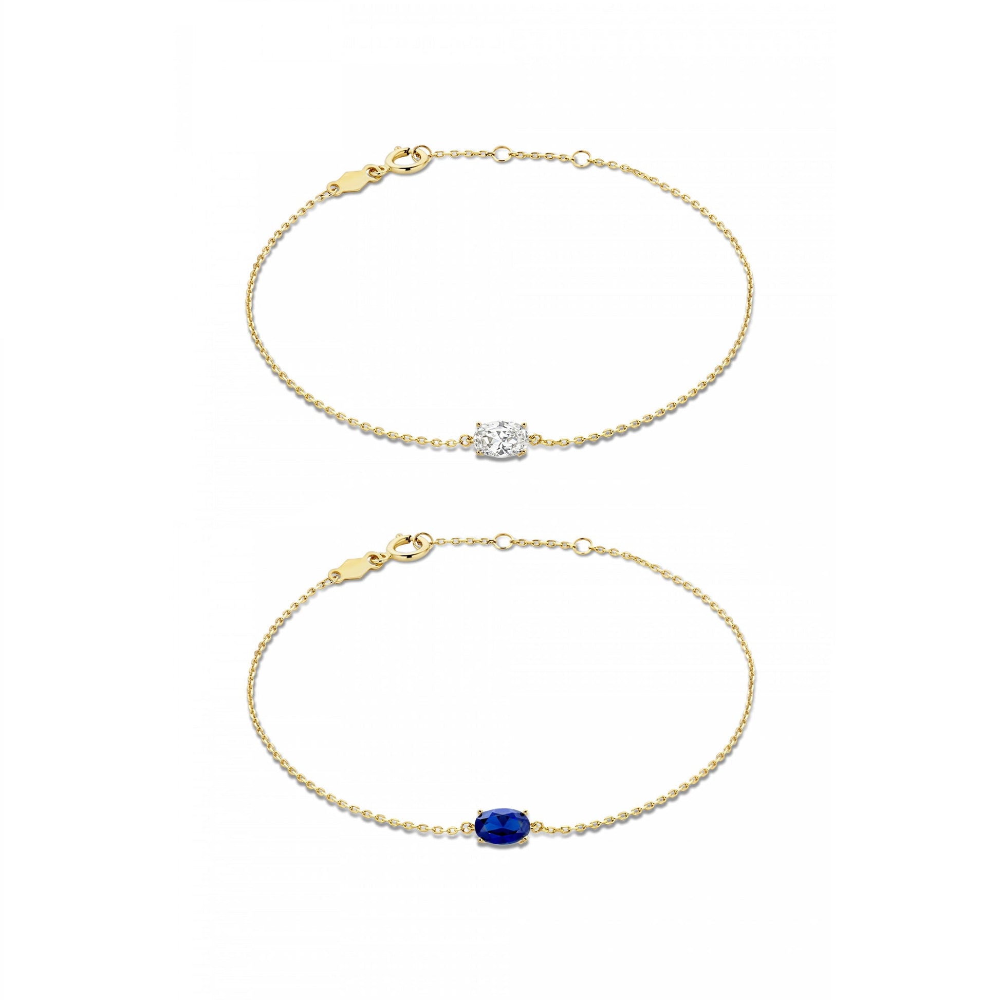 Cadeau d'Isabel 14 karat gold bracelets gift set with zirconia stones -  - Isabel Bernard