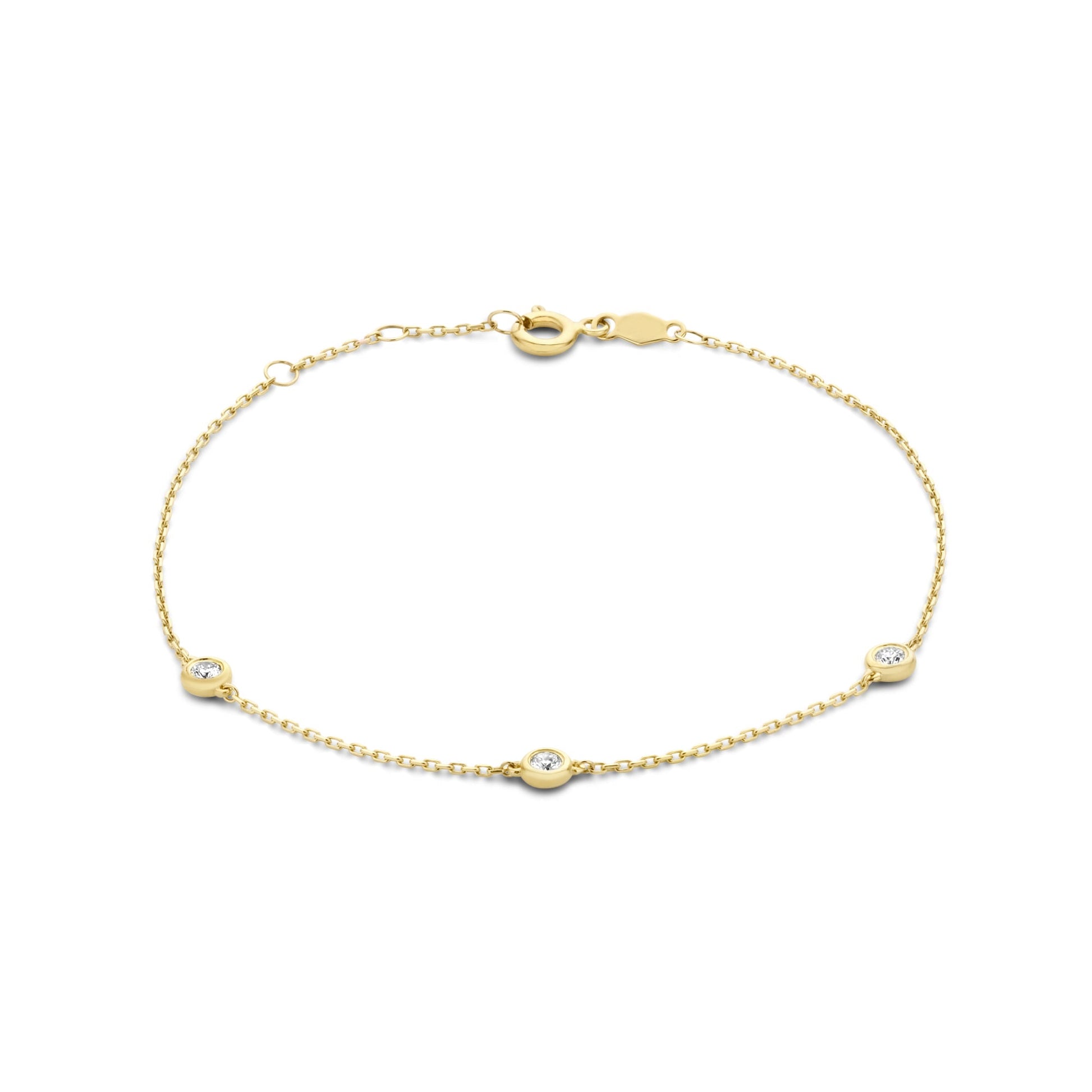 De la Paix Alfie 14 karat gold bracelet with diamond 0.12 carat - - Isabel Bernard