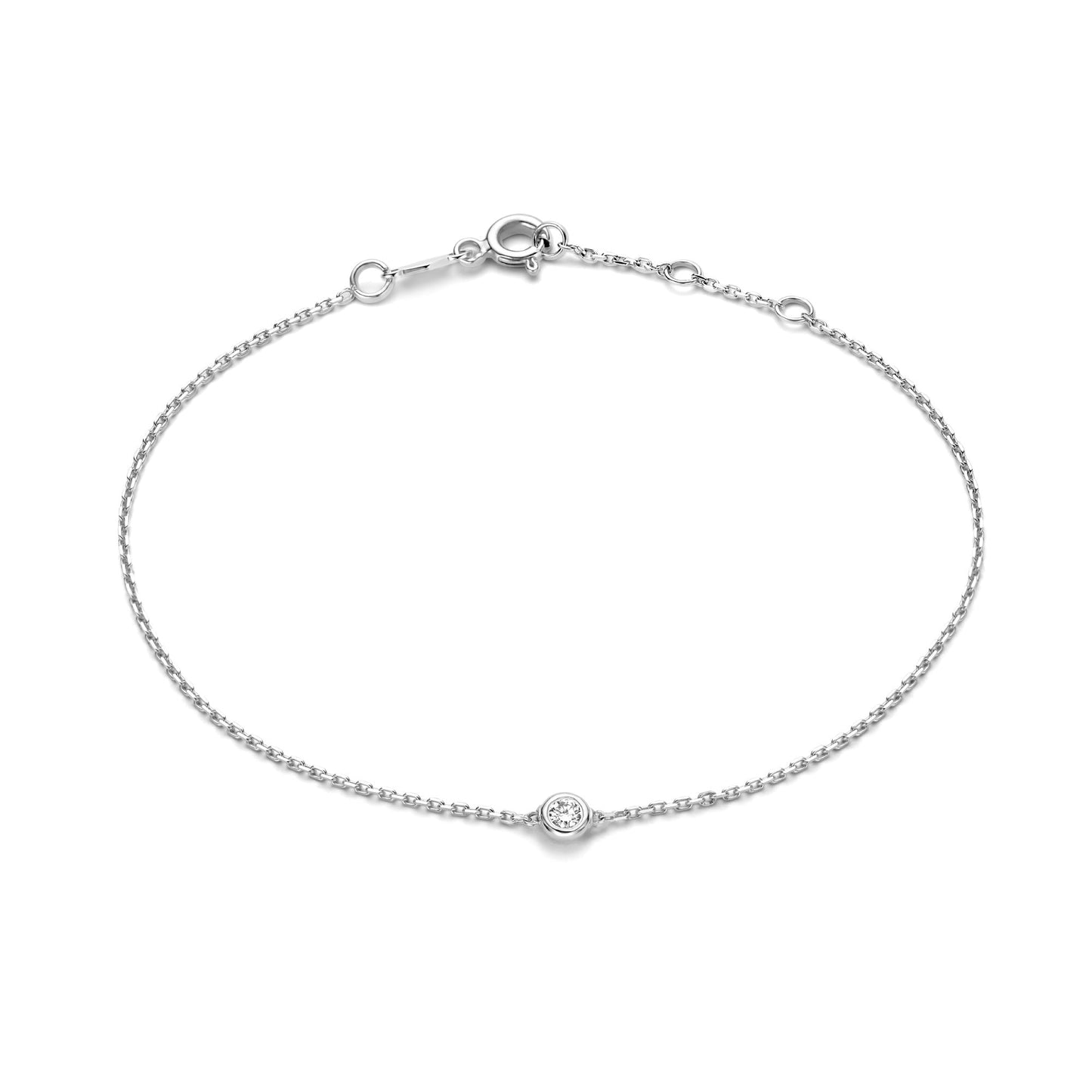 De la Paix Alfie 14 karat white gold bracelet with diamond 0.05 carat -  - Isabel Bernard