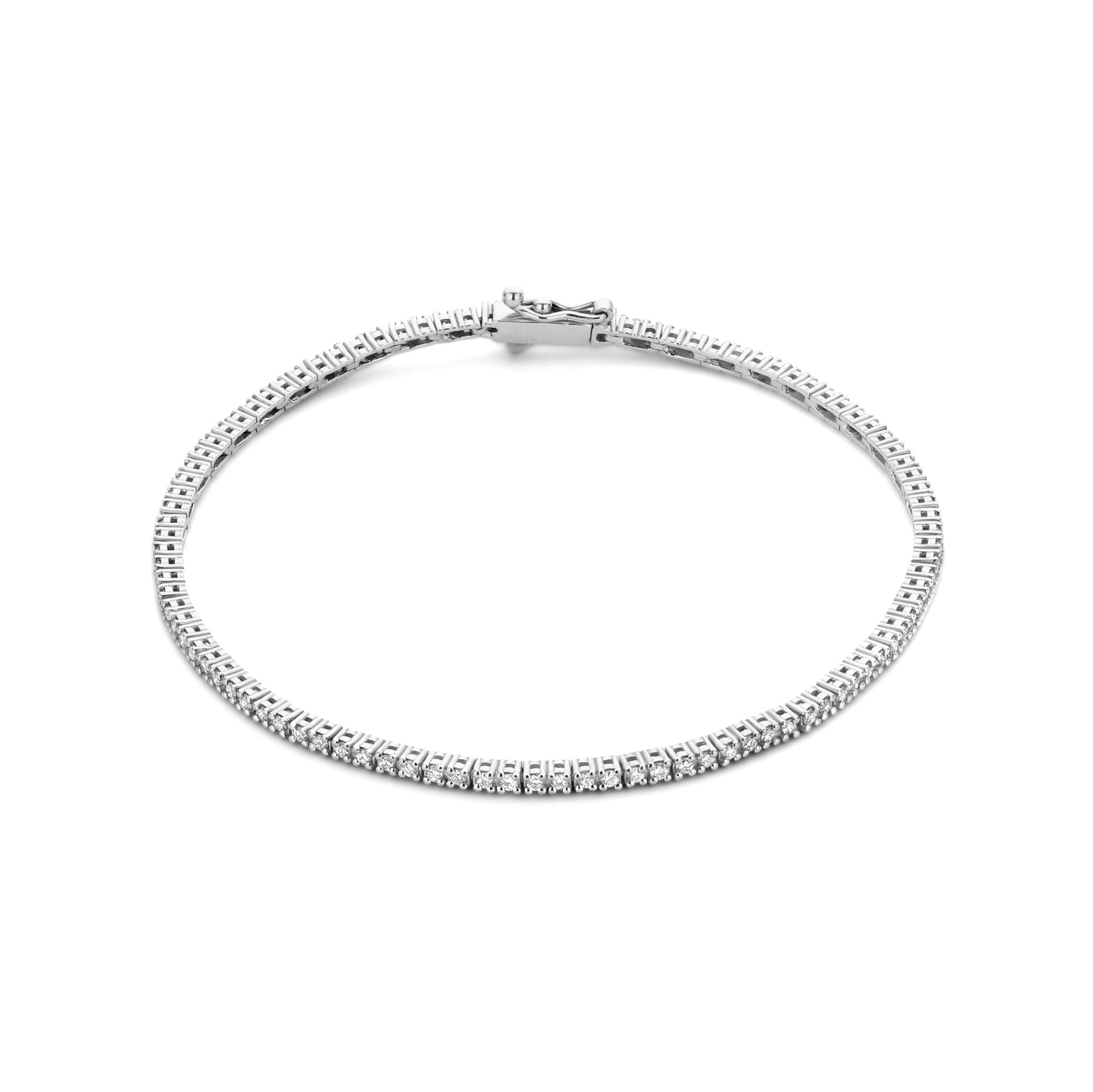 De la Paix Madeline 14 karat white gold tennis bracelet with diamond 1.08 carat -  - Isabel Bernard