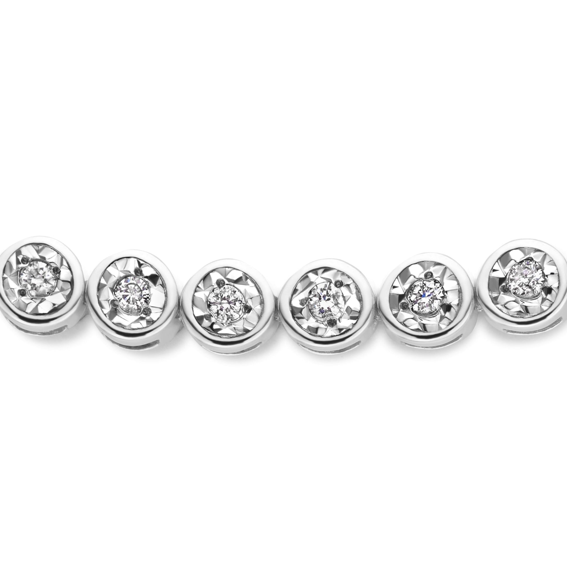 De la Paix Alfie 14 karat white gold tennis bracelet with diamond 0.36 carat -  - Isabel Bernard