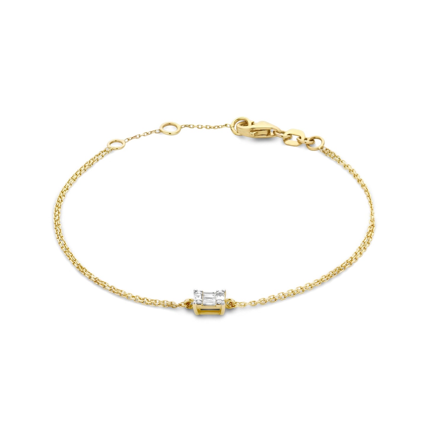 De la Paix Maxime 14 karat gold bracelet with diamond 0.10 carat -  - Isabel Bernard