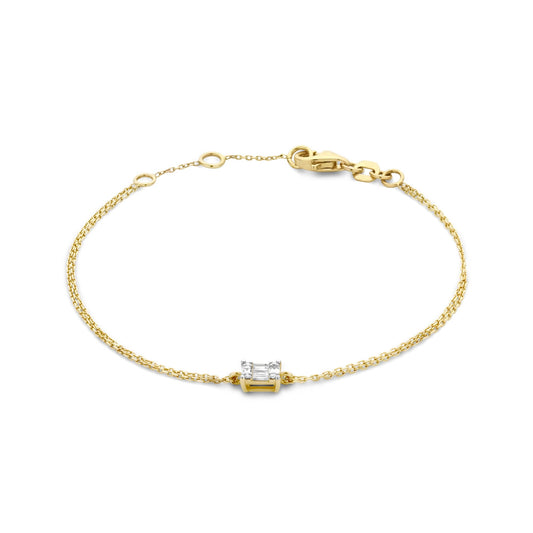 De la Paix Maxime 14 karat gold bracelet with diamond 0.10 carat -  - Isabel Bernard