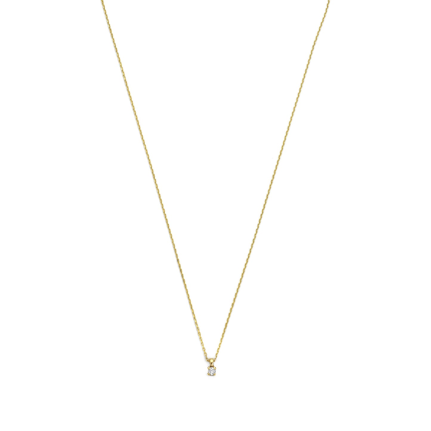 De la Paix Céline 14 karat gold necklace with diamond 0.05 carat -  - Isabel Bernard