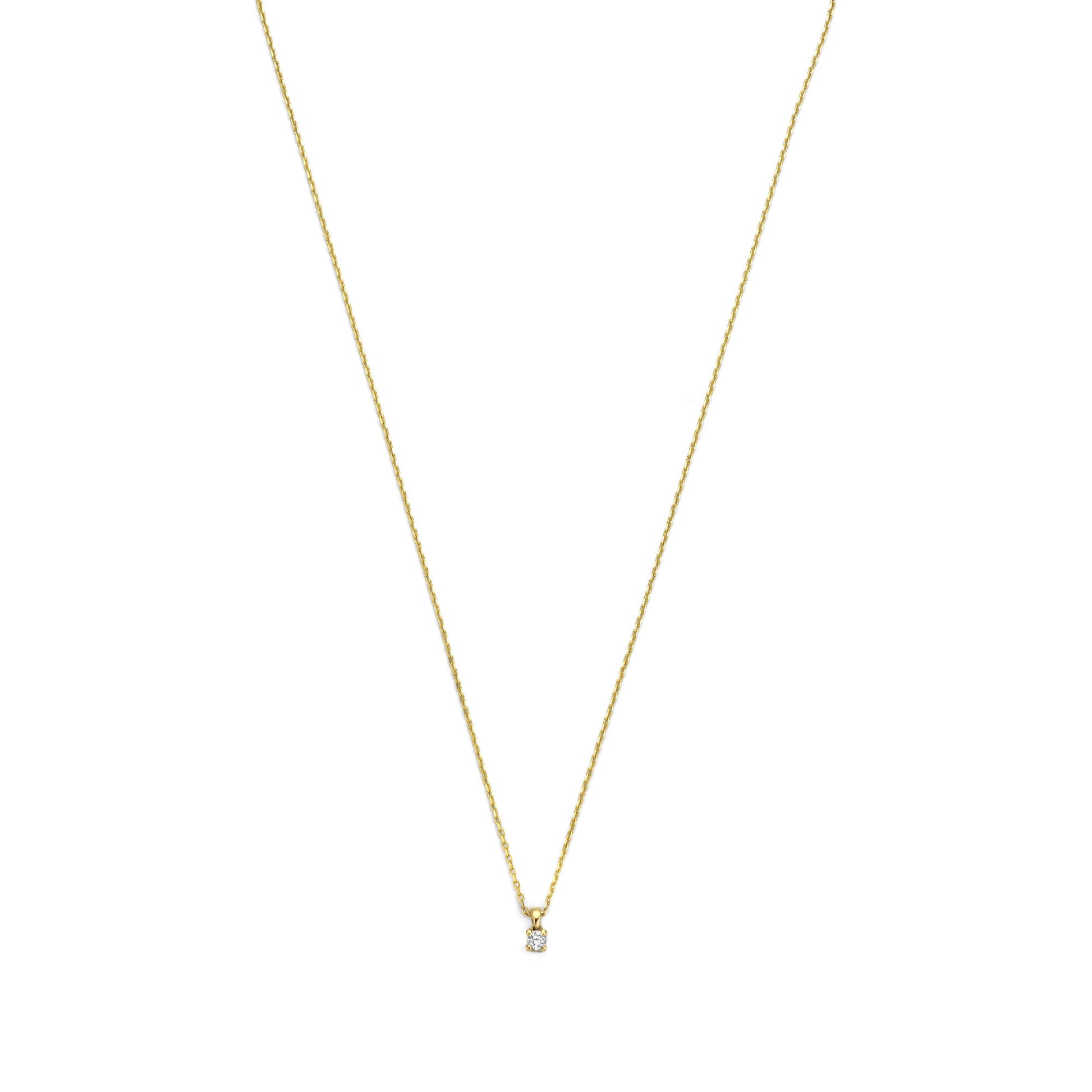 De la Paix Céline 14 karat gold necklace with diamond 0.05 carat -  - Isabel Bernard