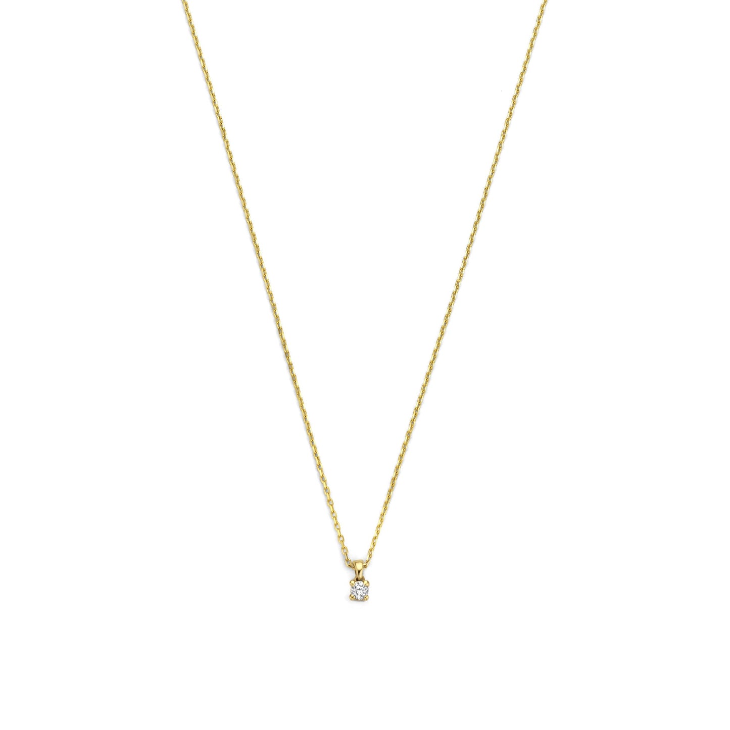 De la Paix Céline 14 karat gold necklace with diamond 0.05 carat -  - Isabel Bernard
