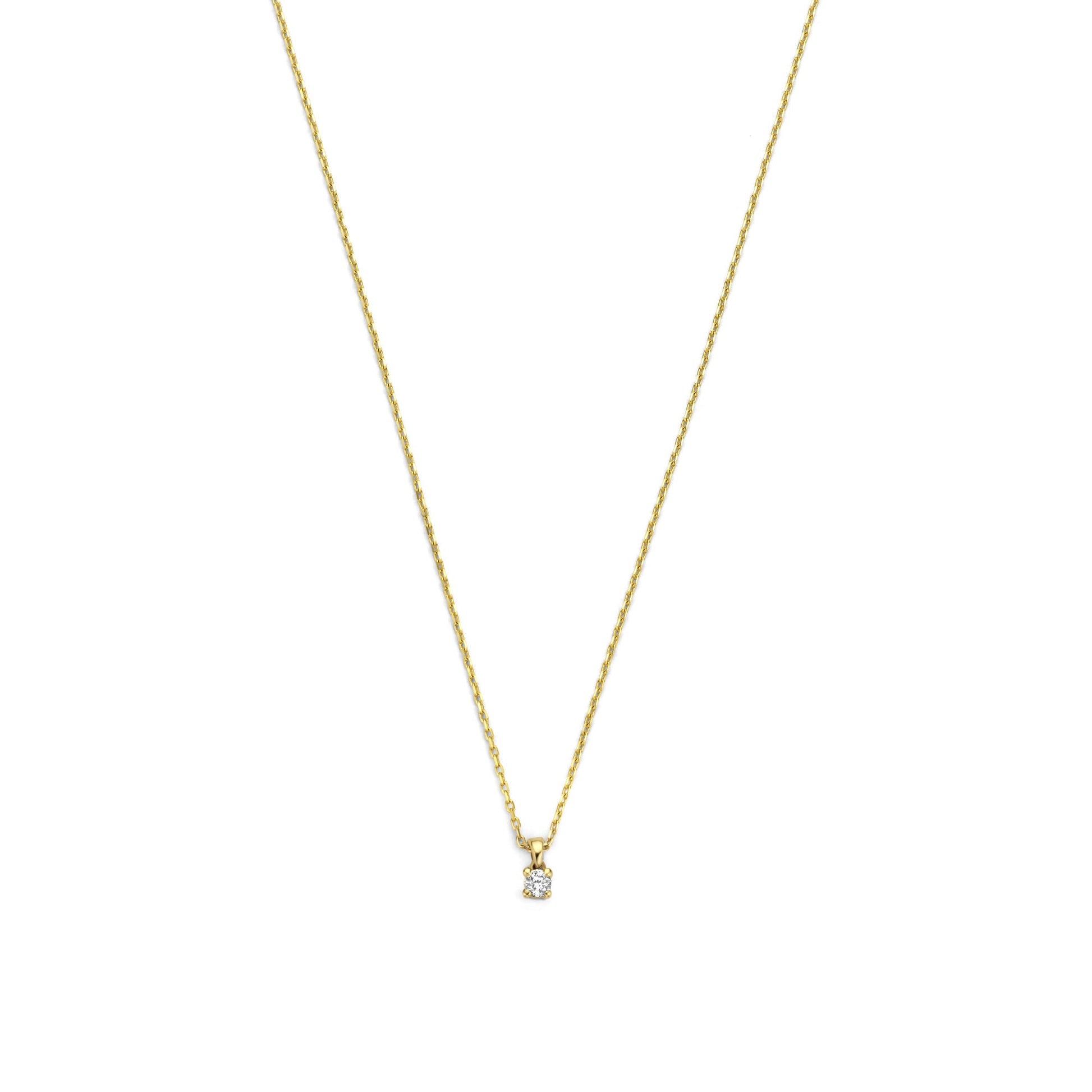 De la Paix Céline 14 karat gold necklace with diamond 0.05 carat -  - Isabel Bernard